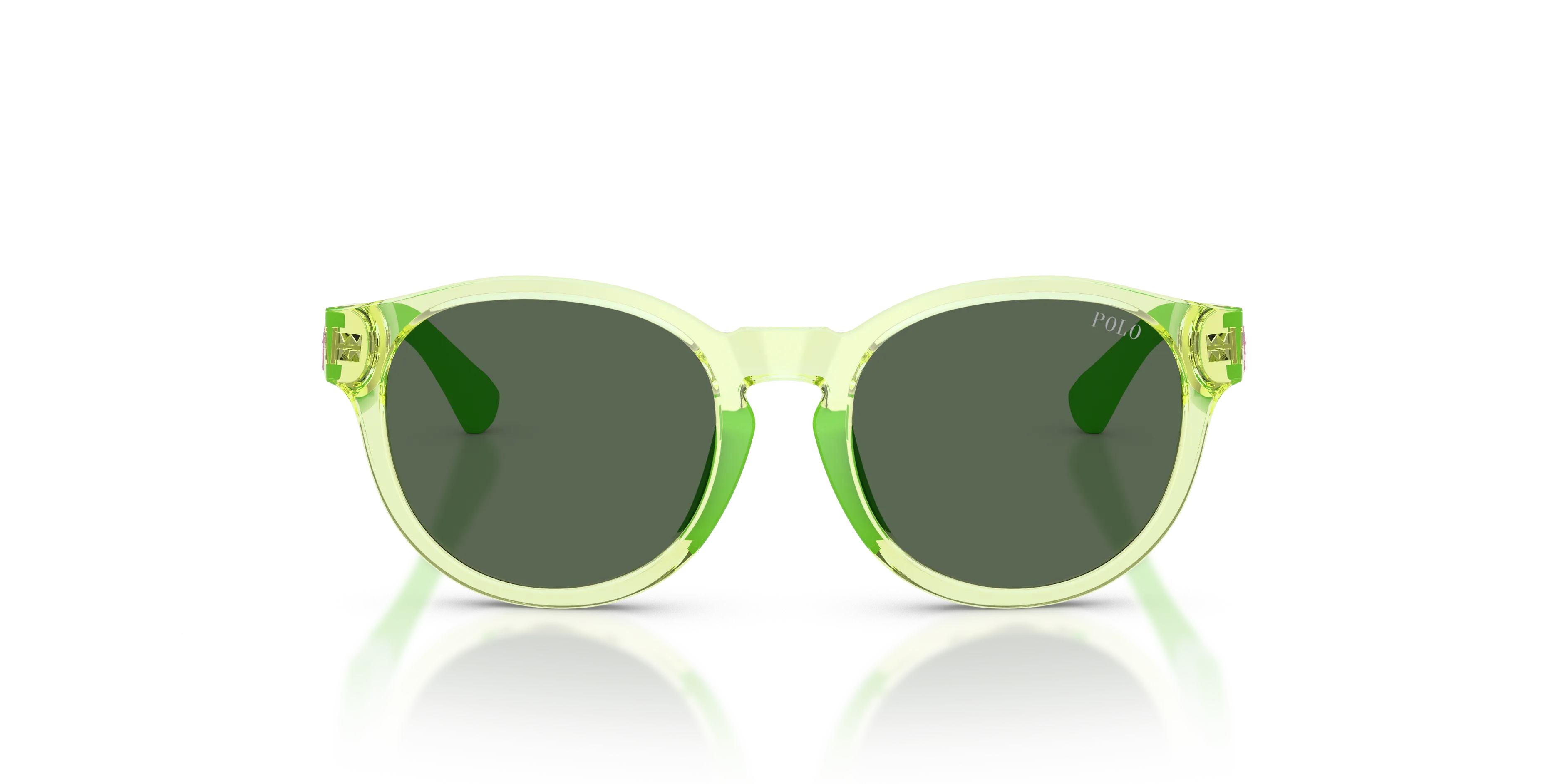 Polo Ralph Lauren PP9512U 636571 Occhiali da sole bambino Iniettato Verde Verde Pantos Normale - immagine 3