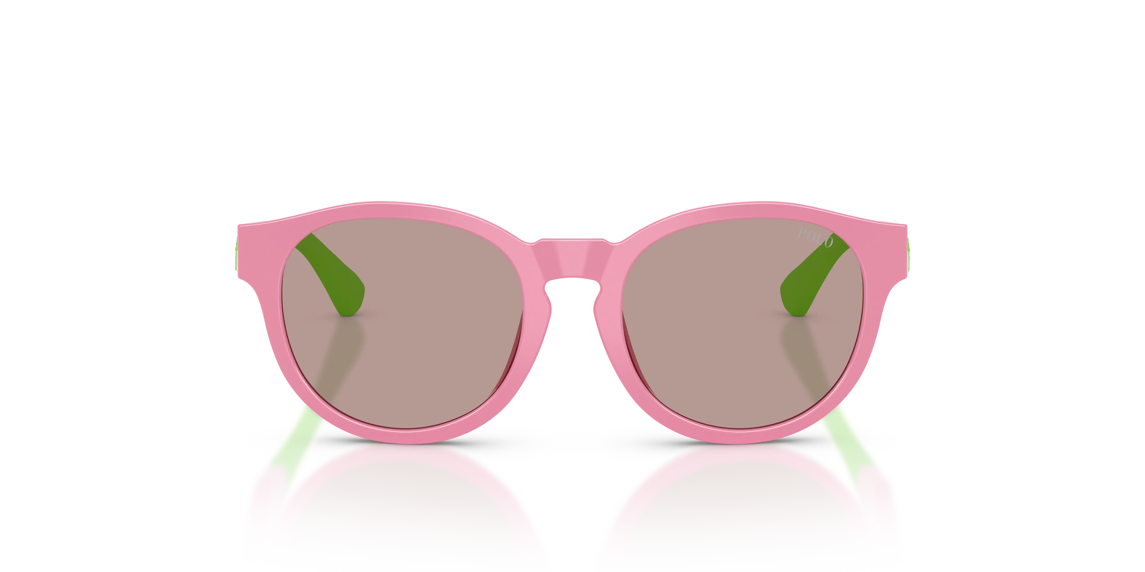 Polo Ralph Lauren PP9512U 63647N Occhiali da sole bambino Iniettato Rosa Marrone Pantos Normale - immagine 3