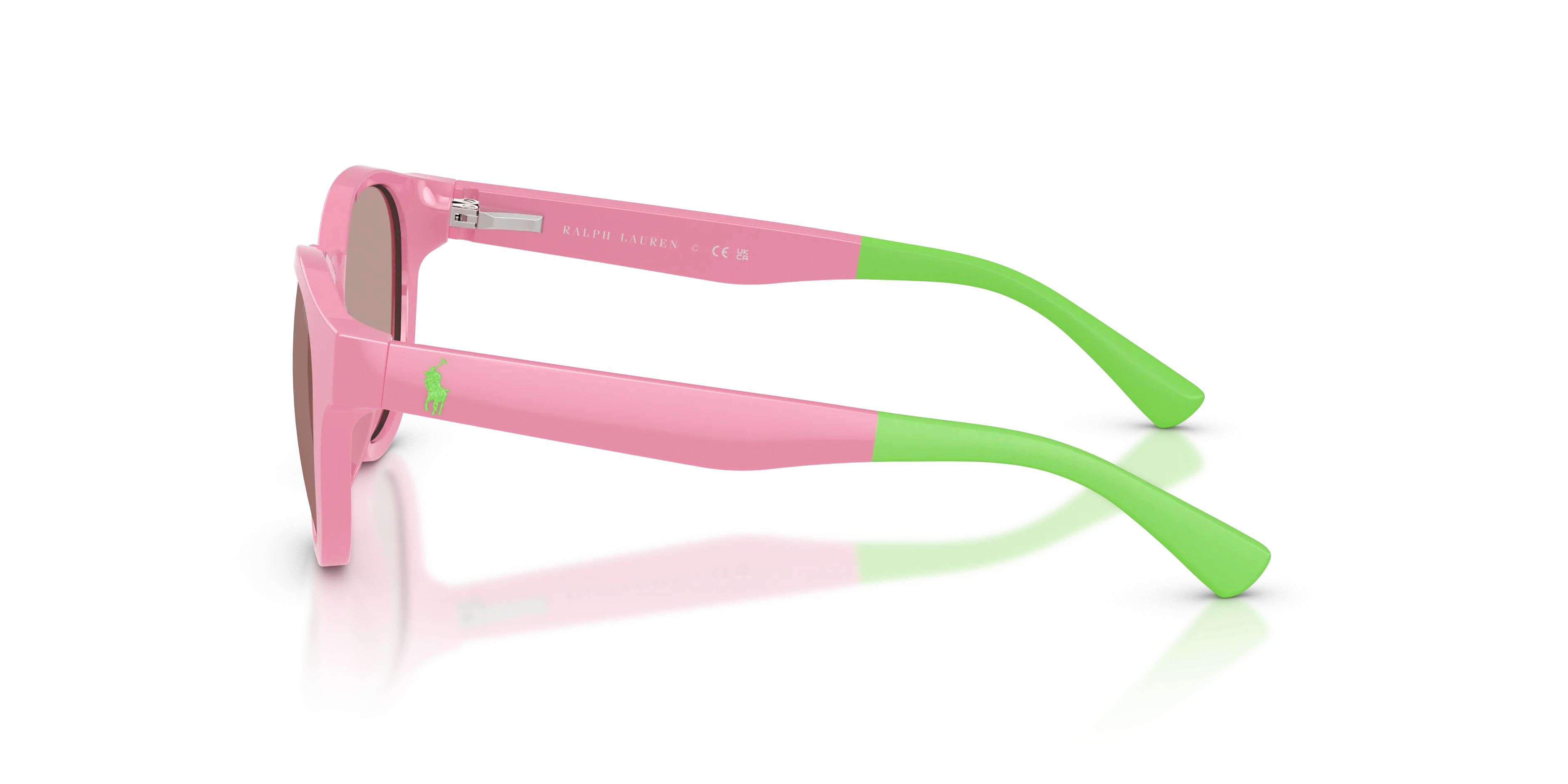Polo Ralph Lauren PP9512U 63647N Occhiali da sole bambino Iniettato Rosa Marrone Pantos Normale - immagine 4