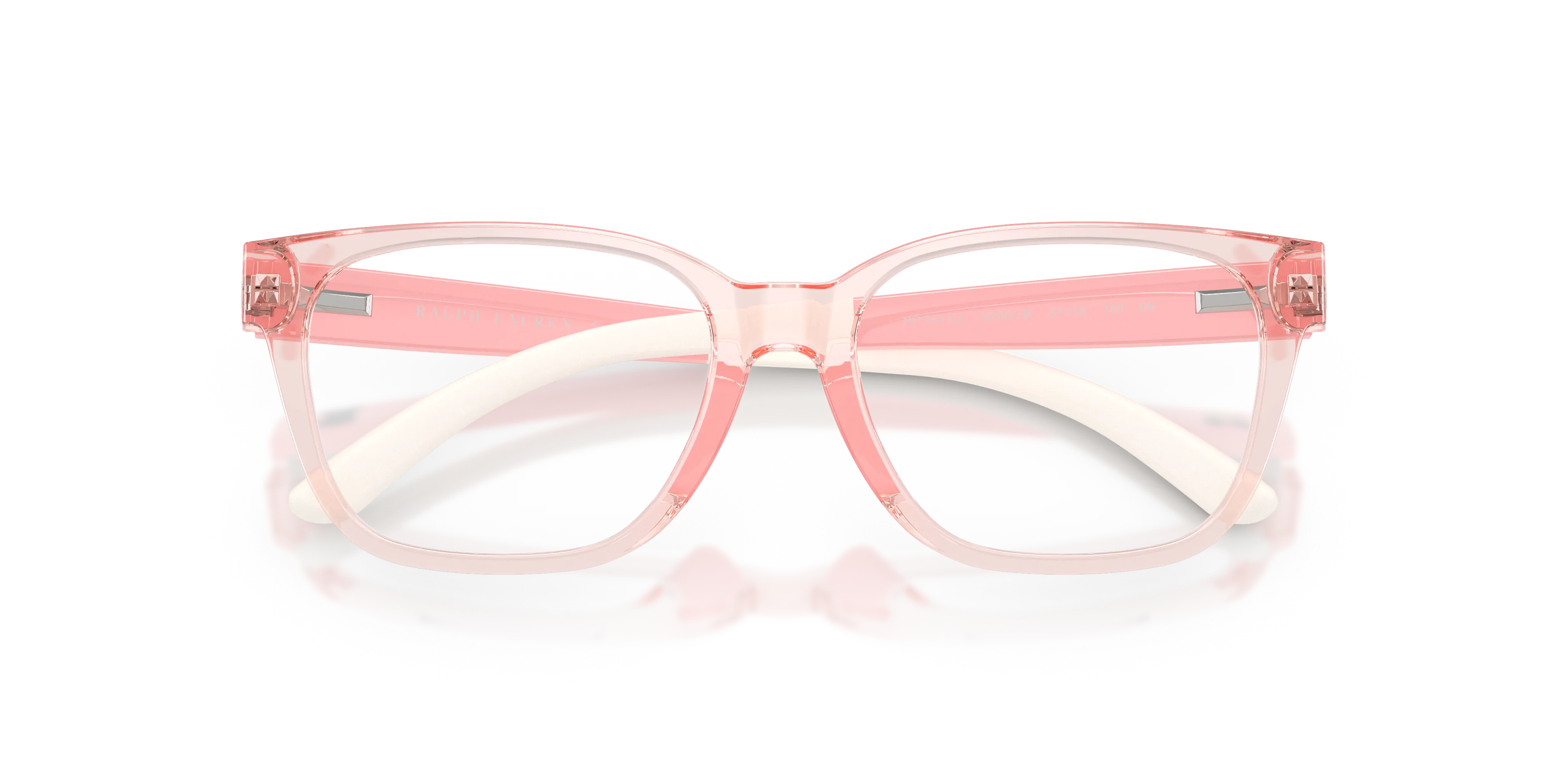 Polo Ralph Lauren PP9511U 62667N Occhiali da sole bambino Iniettato Rosa Trasparente Squadrata Normale - immagine 2