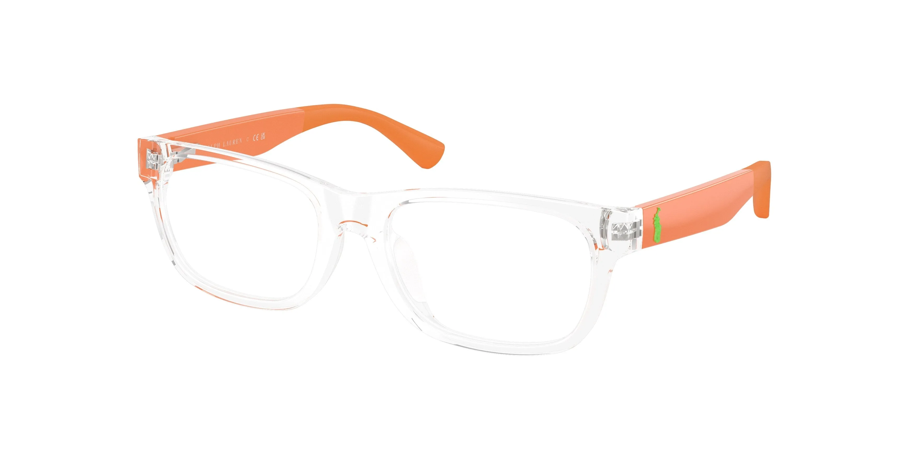 Polo Ralph Lauren PP8555U 5002 Montature da vista bambino Iniettato Trasparente Trasparente Squadrata Normale - immagine 1