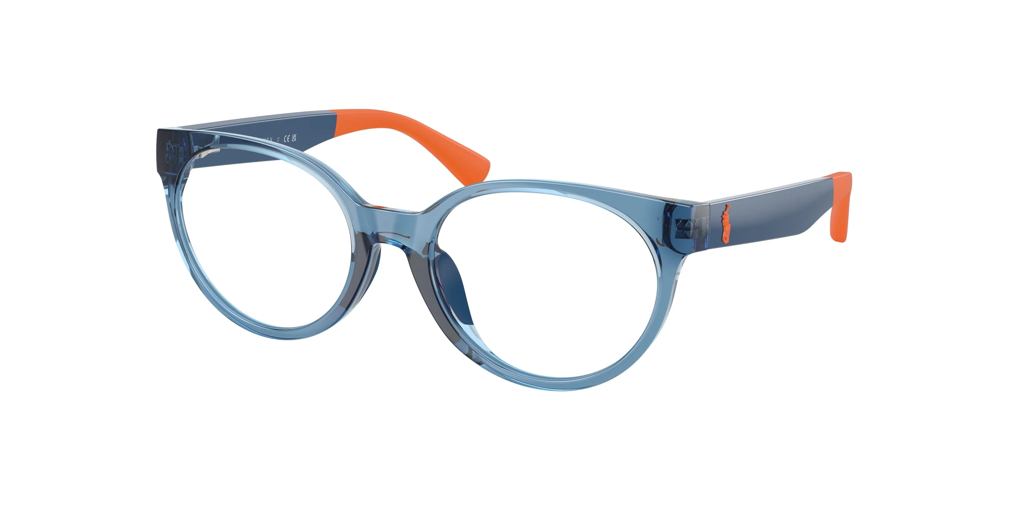 Polo Ralph Lauren PP8554U 6368 Montature da vista bambino Iniettato Blu Trasparente Pantos Normale - immagine 1