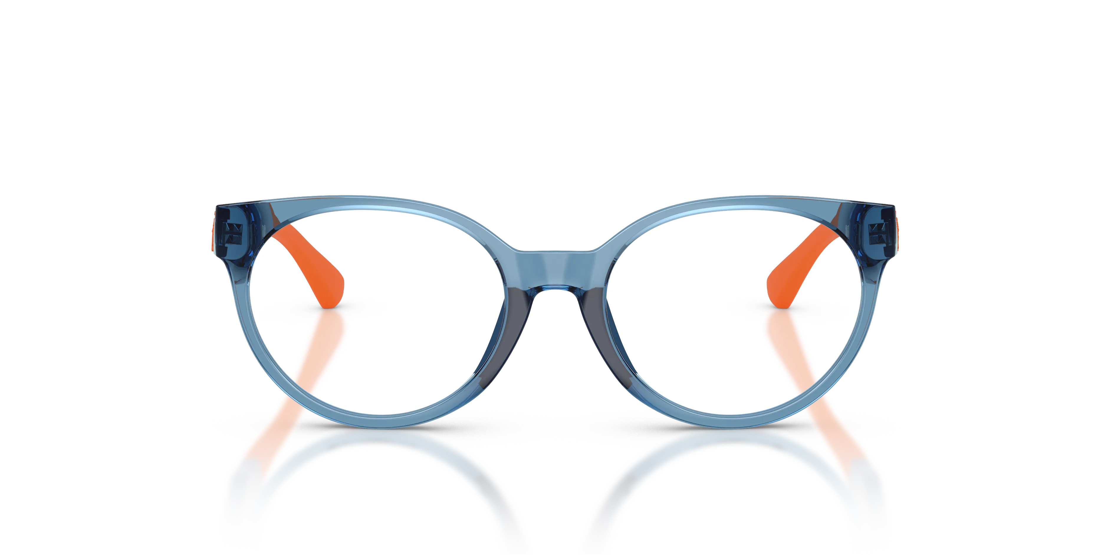 Polo Ralph Lauren PP8554U 6368 Montature da vista bambino Iniettato Blu Trasparente Pantos Normale - immagine 3