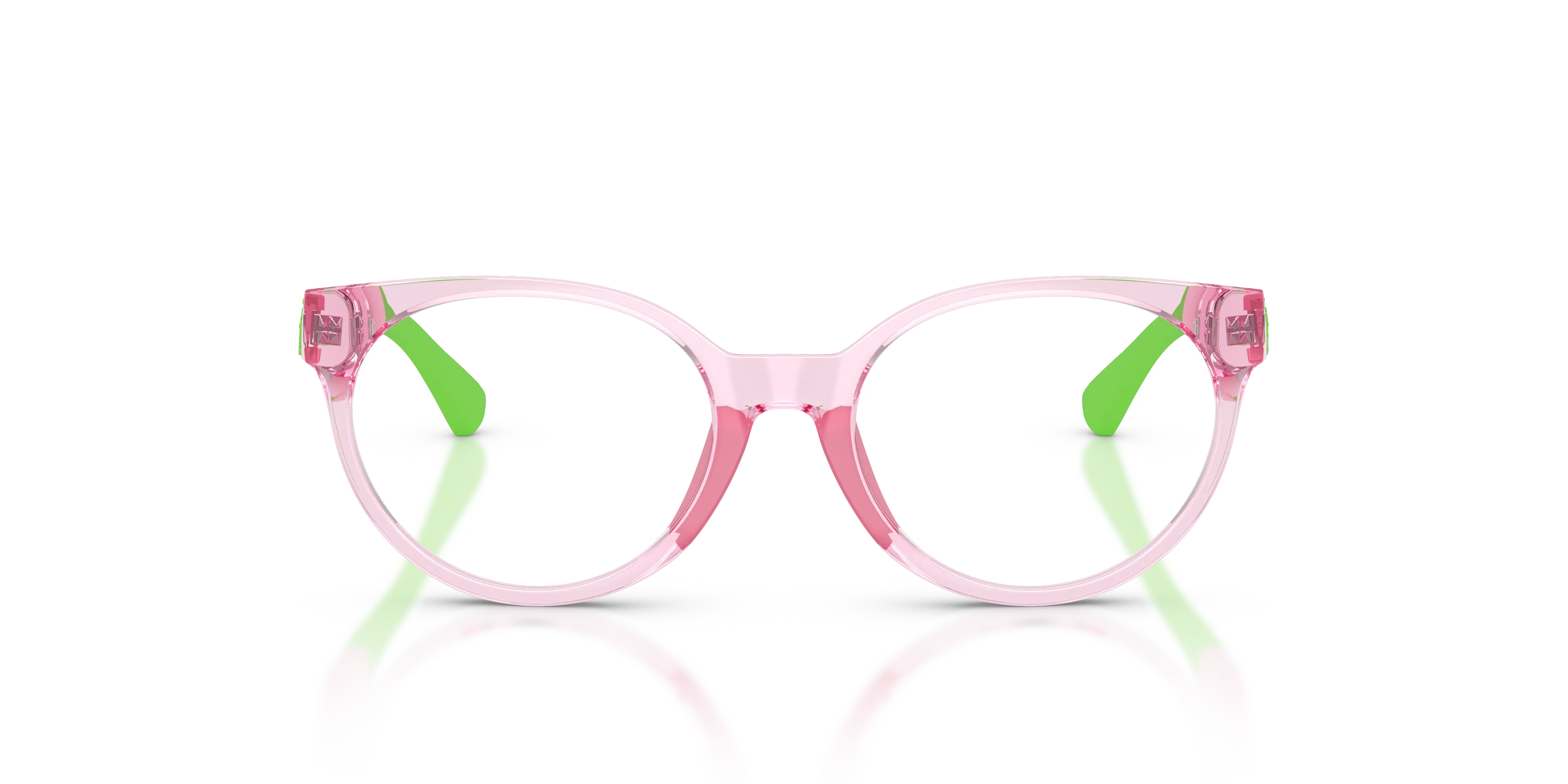 Polo Ralph Lauren PP8554U 6193 Montature da vista bambino Iniettato Rosa Trasparente Pantos Normale - immagine 3
