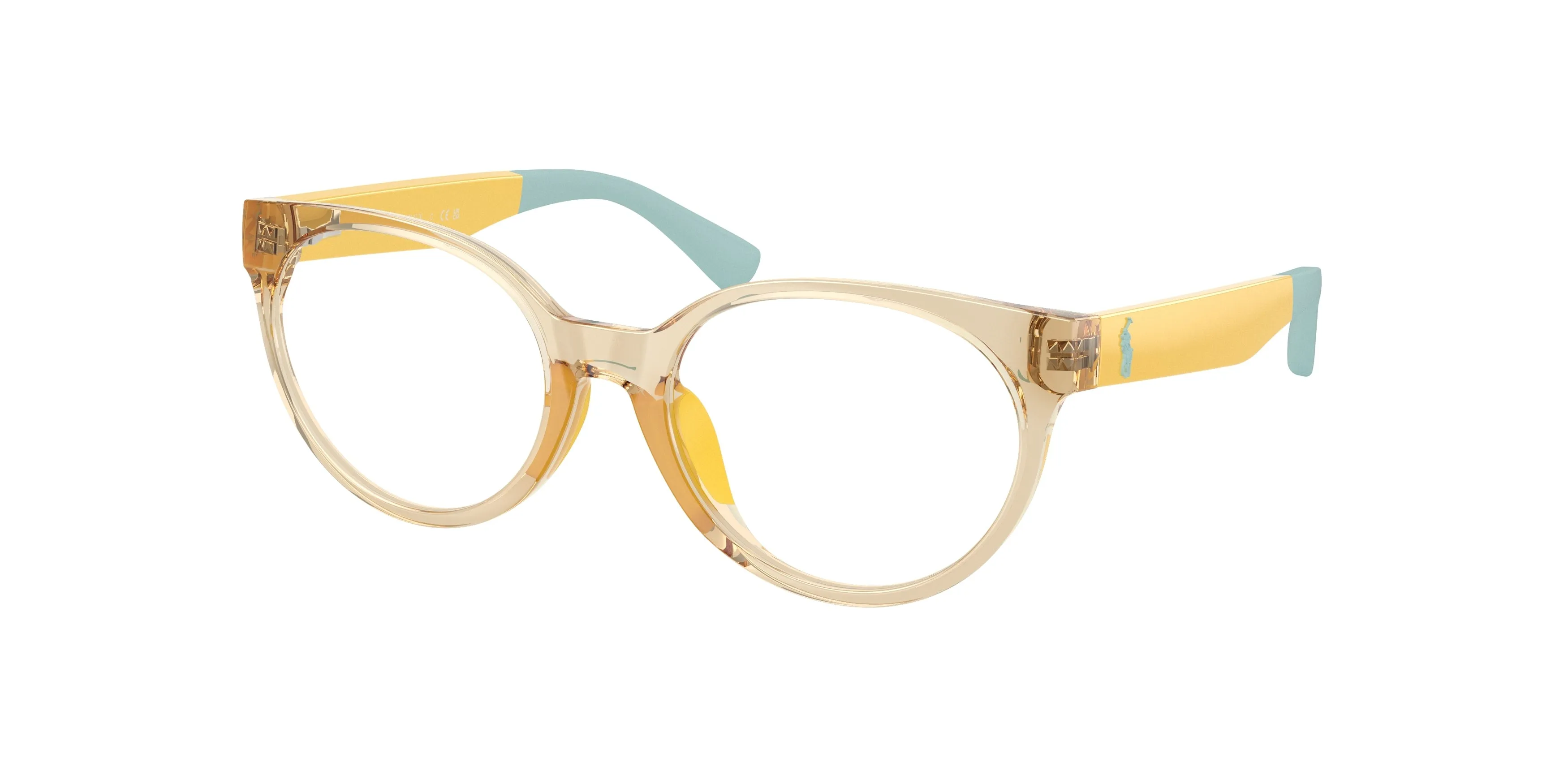 Polo Ralph Lauren PP8554U 5756 Montature da vista bambino Iniettato Giallo Trasparente Pantos Normale - immagine 1
