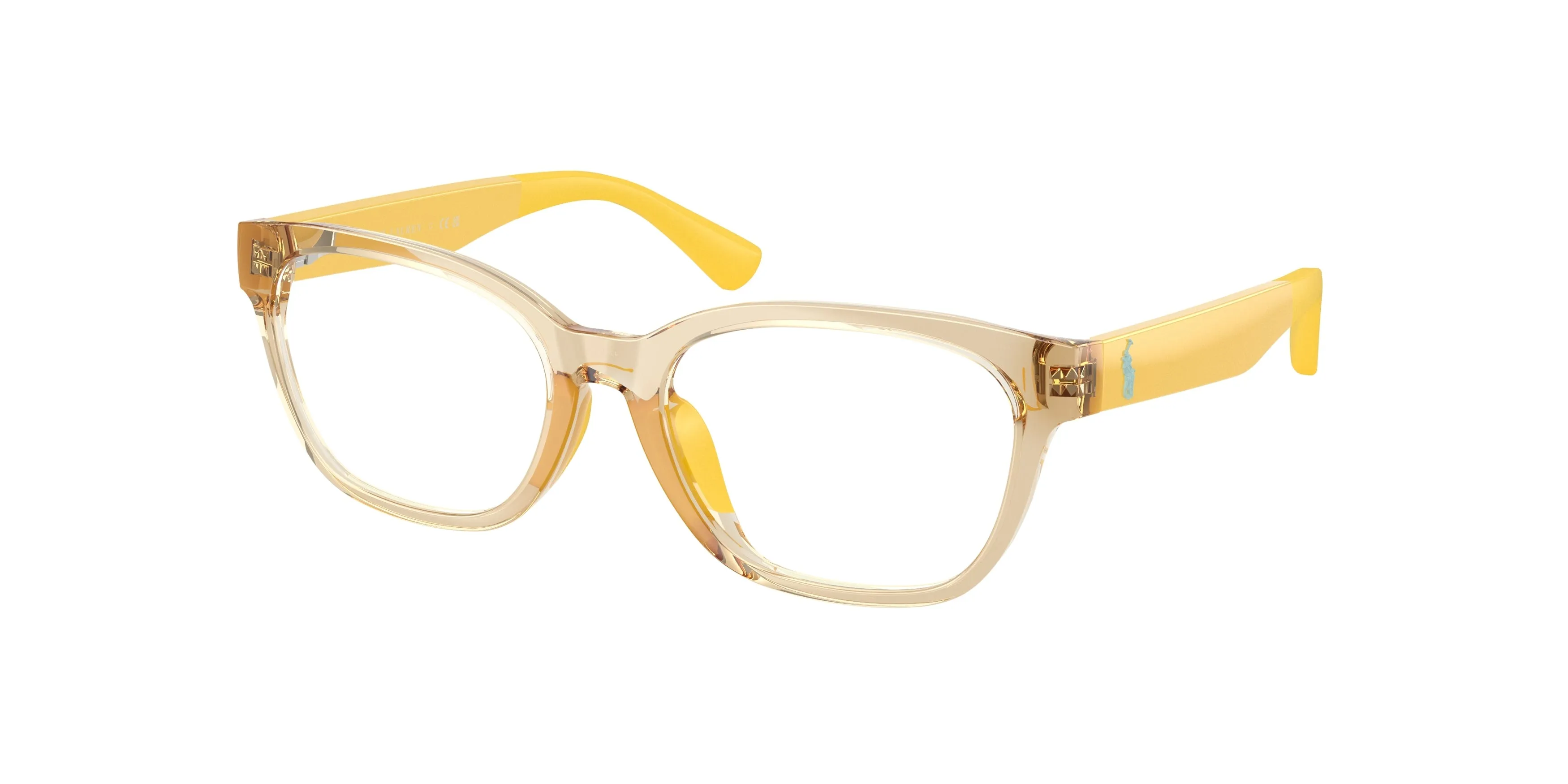 Polo Ralph Lauren PP8553U 5756 Montature da vista bambino Iniettato Giallo Trasparente Pillow Normale - immagine 1