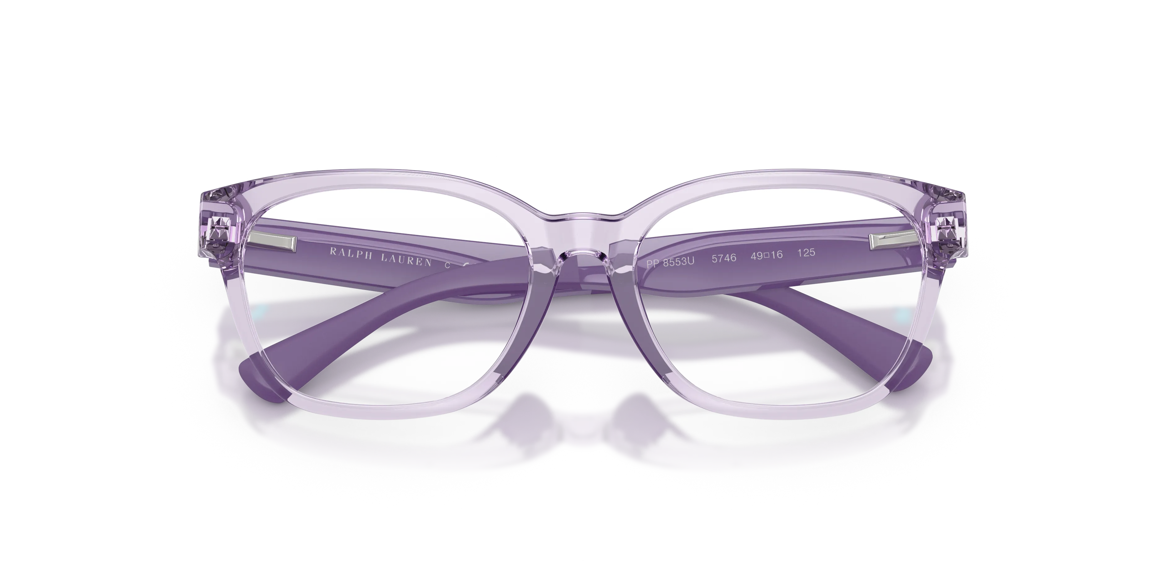 Polo Ralph Lauren PP8553U 5746 Montature da vista bambino Iniettato Viola Trasparente Pillow Normale - immagine 2