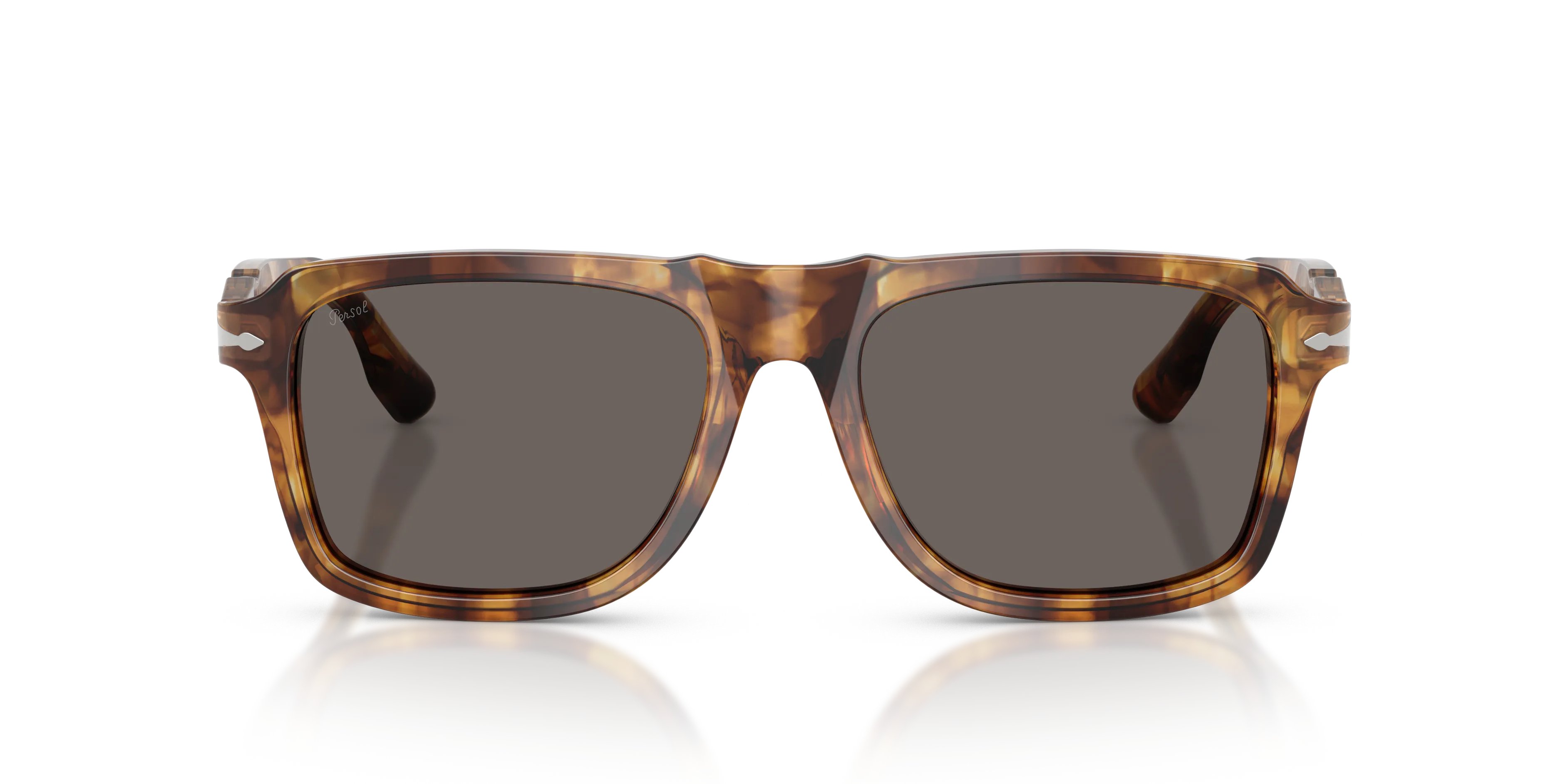 Persol PO8002S 1243B1 Occhiali da sole Acetato Tartaruga Grigio Squadrata Normale - immagine 3