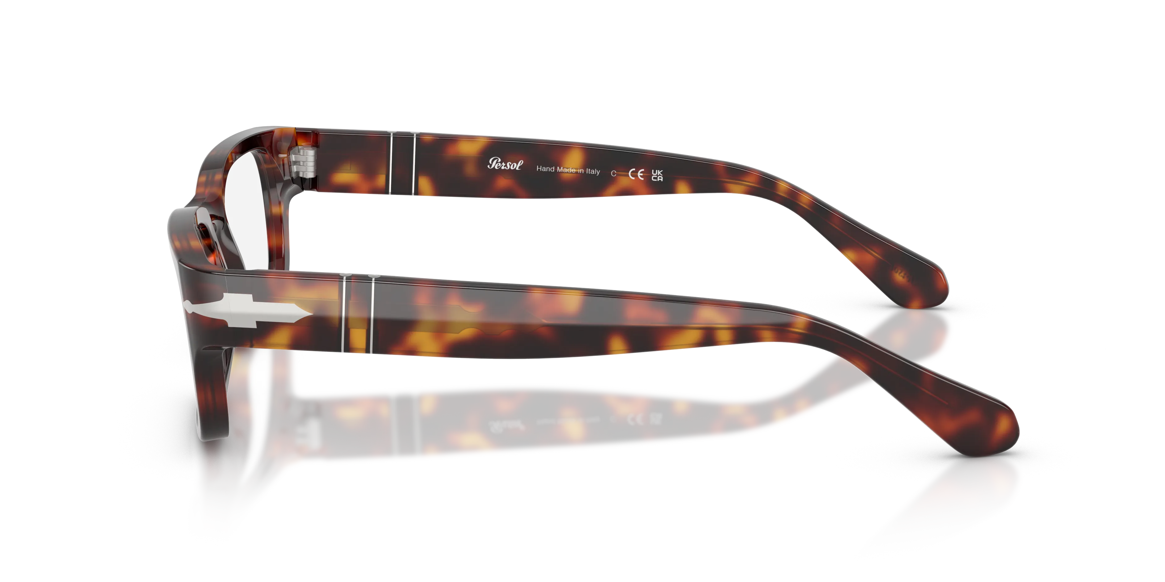 Persol PO3399V 24 Montature da vista Acetato Tartaruga Trasparente Squadrata Normale - immagine 4