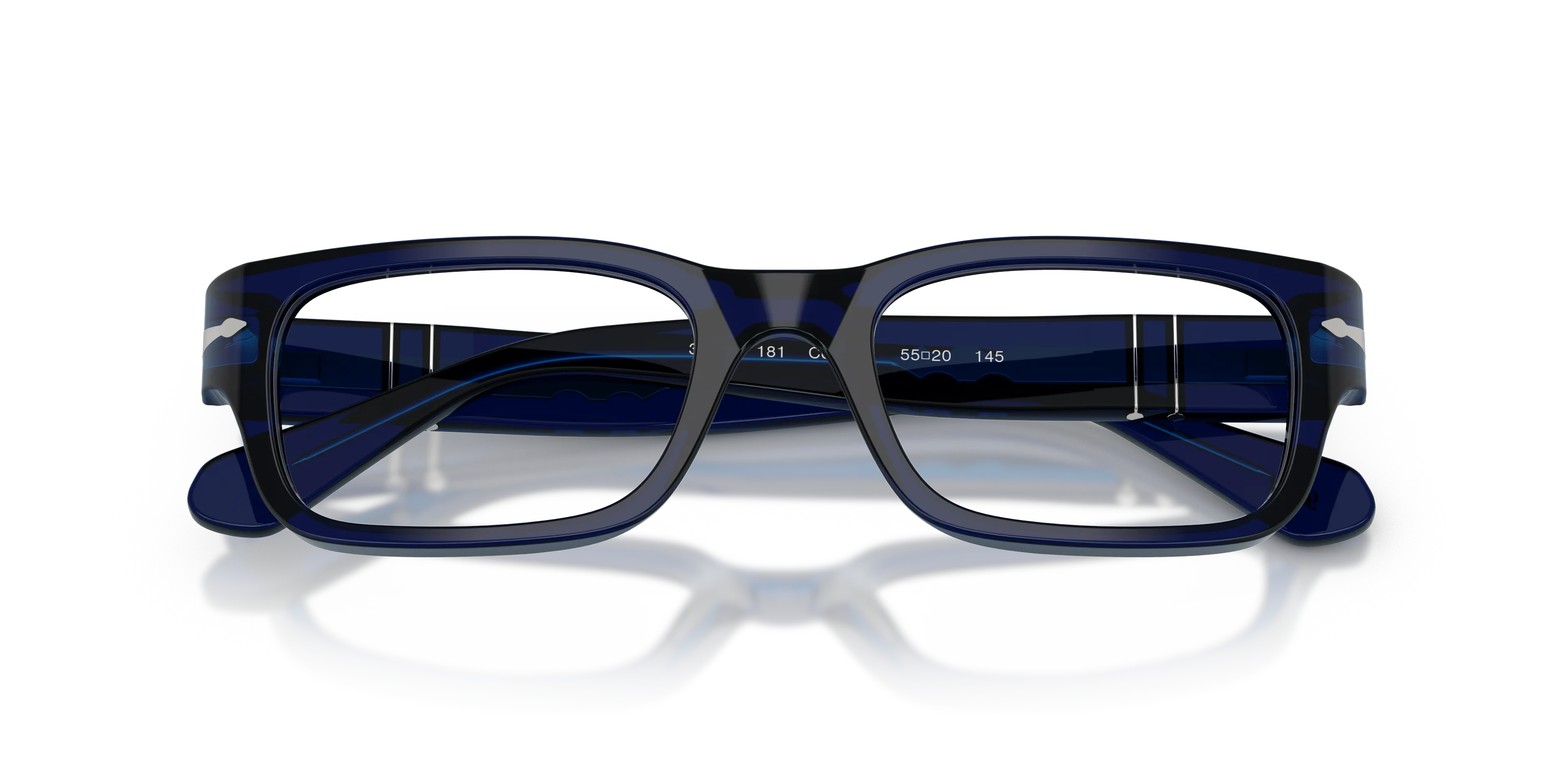 Persol PO3399V 181 Montature da vista Acetato Blu Trasparente Squadrata Normale - immagine 2