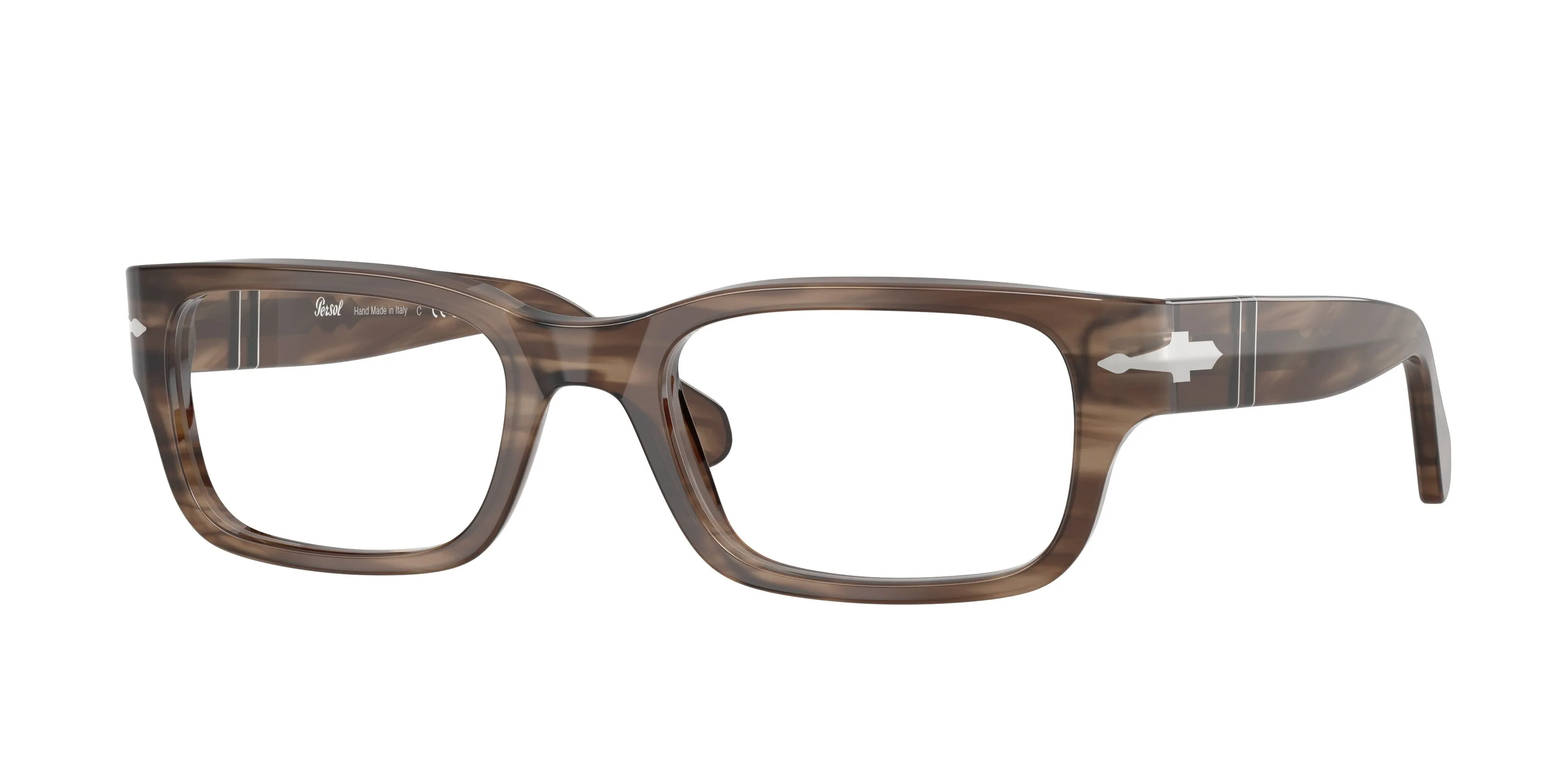 Persol PO3399V 1208 Montature da vista Acetato Tartaruga Trasparente Squadrata Normale - immagine 1