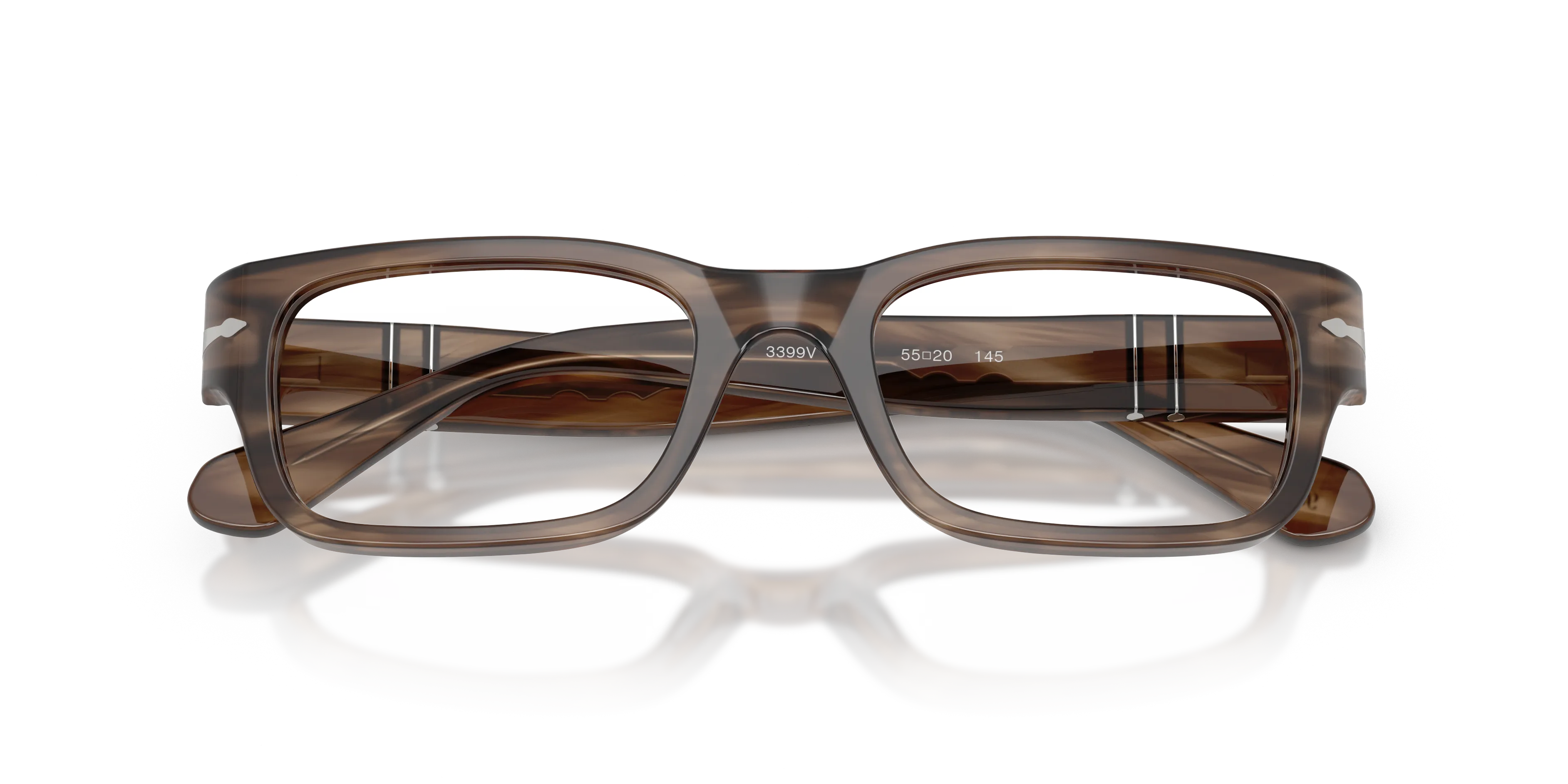Persol PO3399V 1208 Montature da vista Acetato Tartaruga Trasparente Squadrata Normale - immagine 2