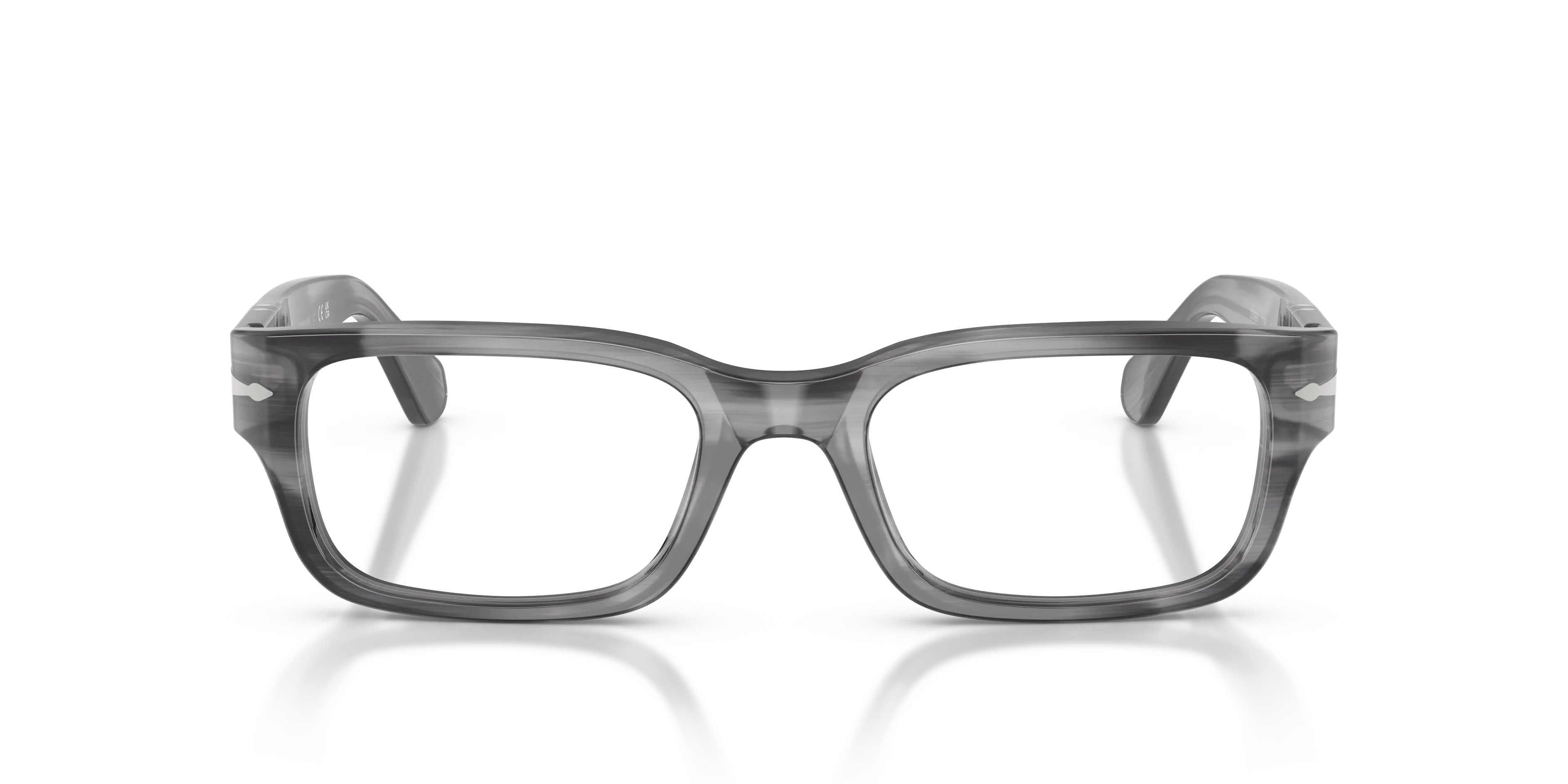 Persol PO3399V 1192 Montature da vista Acetato Grigio Trasparente Squadrata Normale - immagine 3