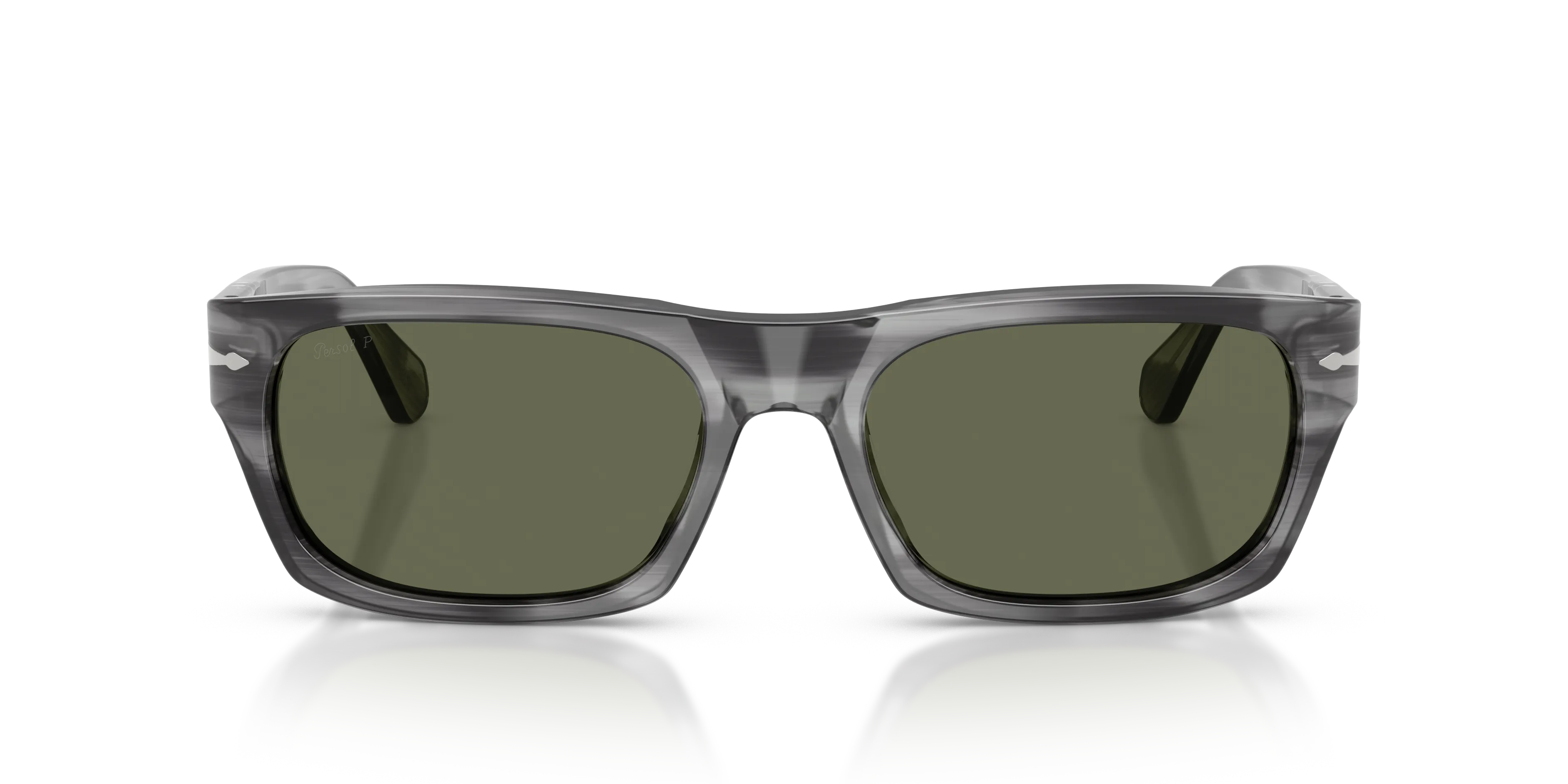 Persol PO3398S 119258 Occhiali da sole Acetato Grigio Verde Squadrata Polarizzata - immagine 3