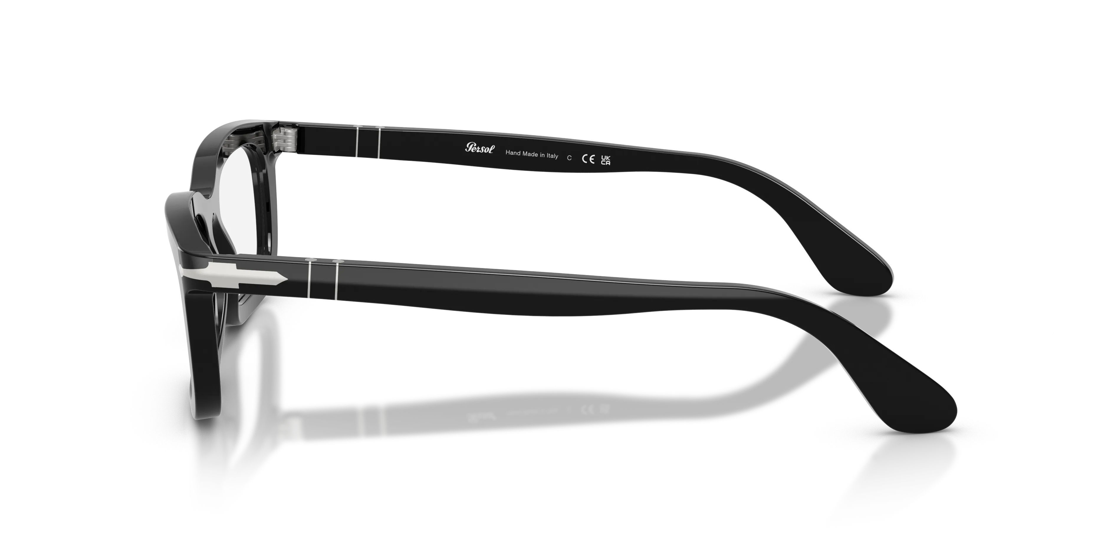 Persol PO3397V 95 Montature da vista Acetato Nero Trasparente Squadrata Normale - immagine 4