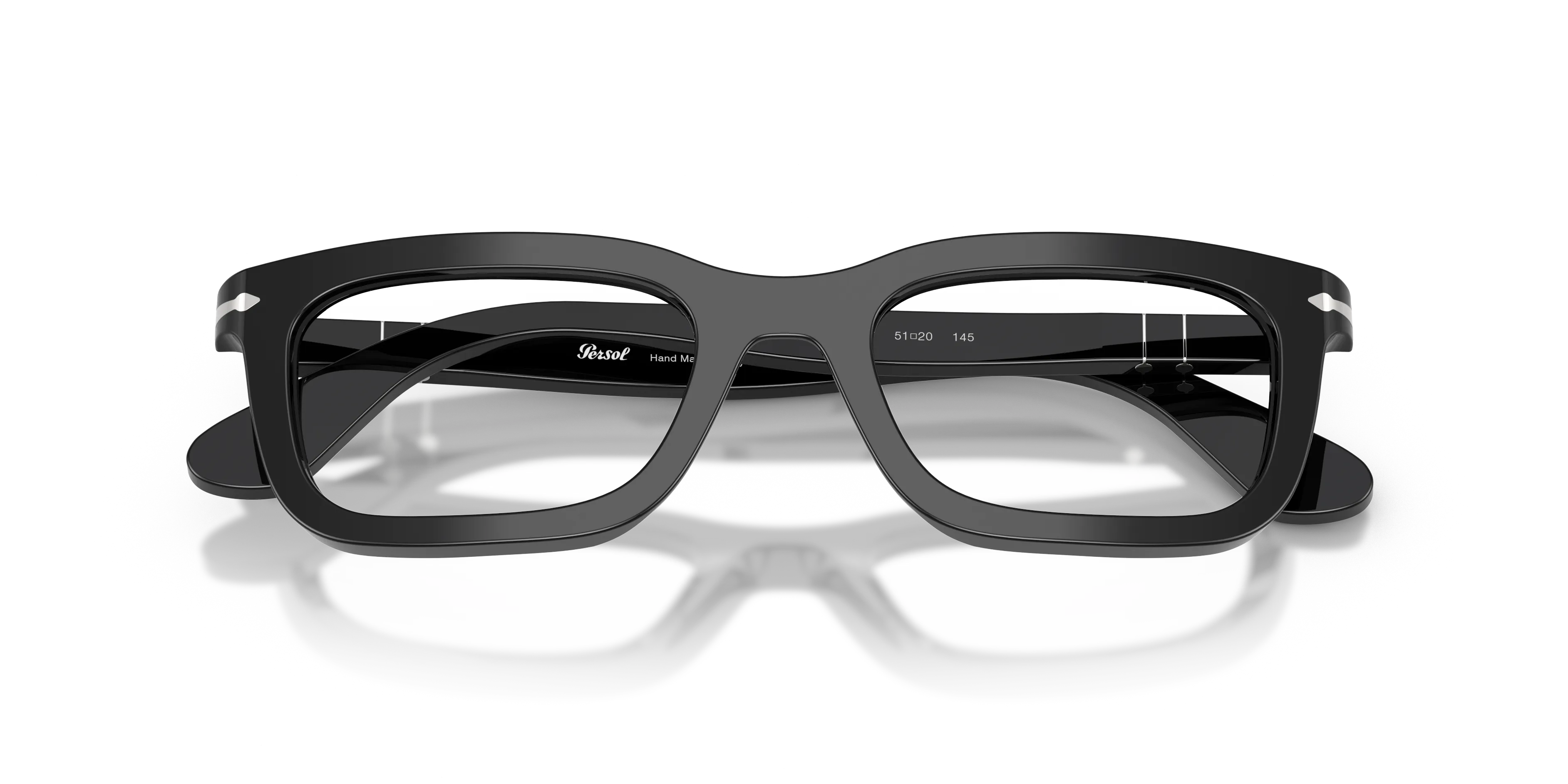 Persol PO3397V 95 Montature da vista Acetato Nero Trasparente Squadrata Normale - immagine 2