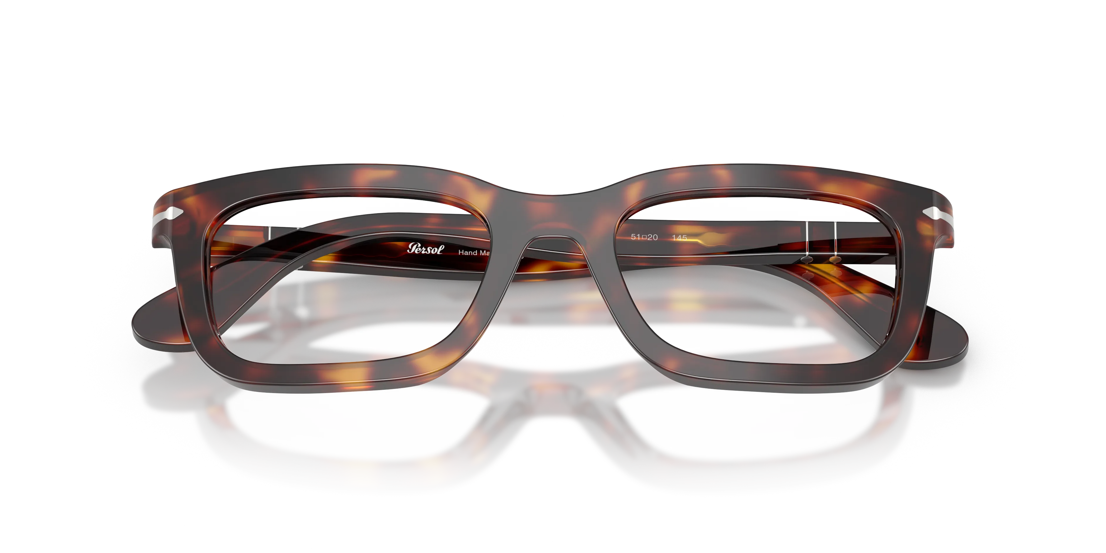Persol PO3397V 24 Montature da vista Acetato Tartaruga Trasparente Squadrata Normale - immagine 2