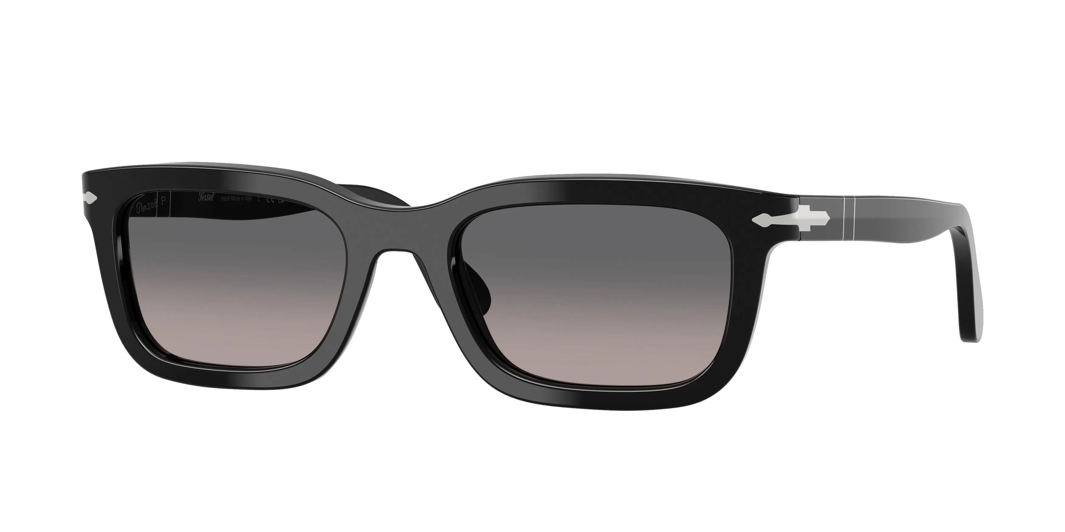 Persol PO3396S 95/M3 Occhiali da sole Acetato Nero Grigio Squadrata Polarizzata Sfumato - immagine 1