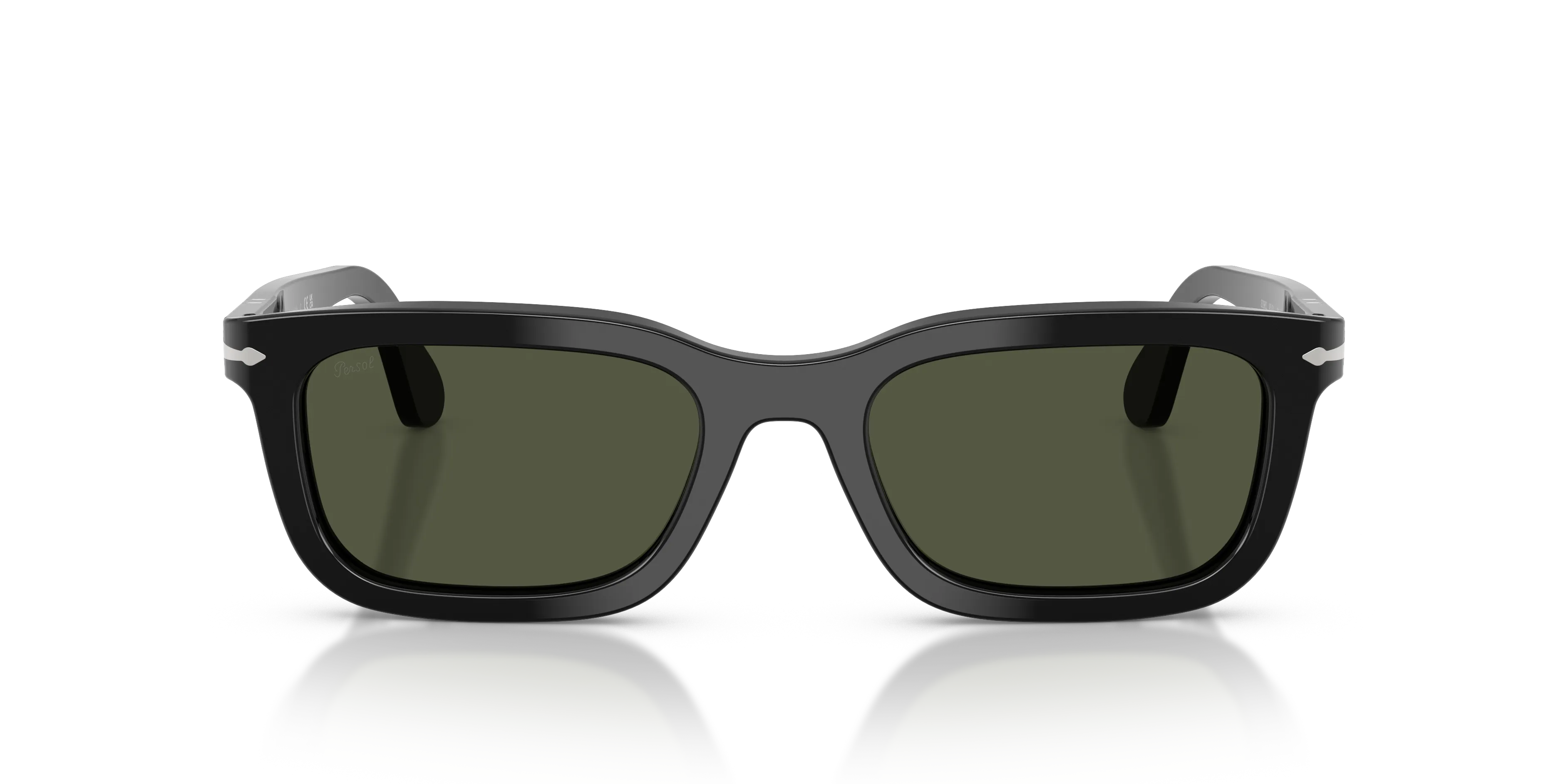 Persol PO3396S 95/31 Occhiali da sole Acetato Nero Verde Squadrata Normale - immagine 3