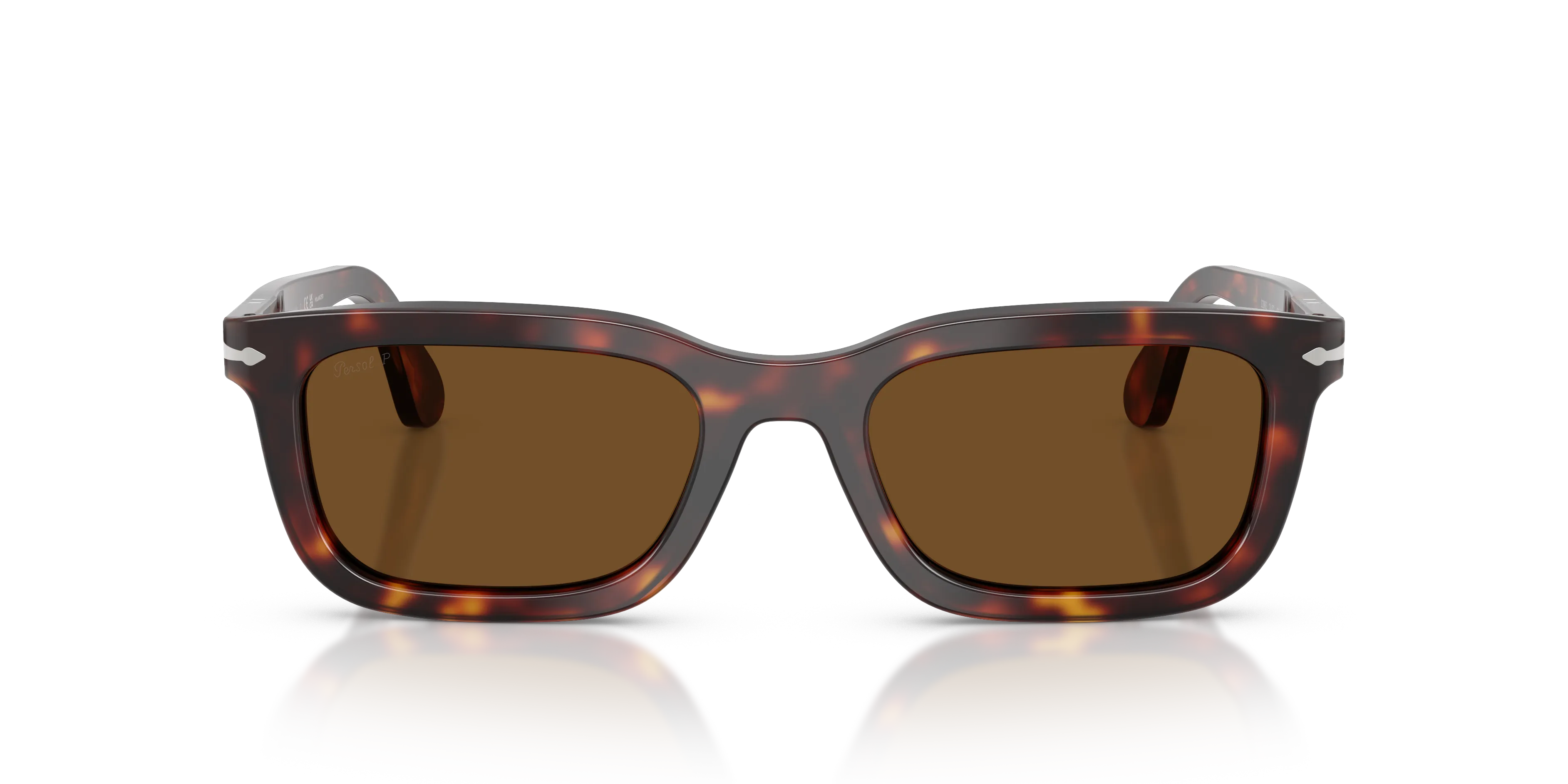 Persol PO3396S 24/57 Occhiali da sole Acetato Tartaruga Marrone Squadrata Polarizzata - immagine 3