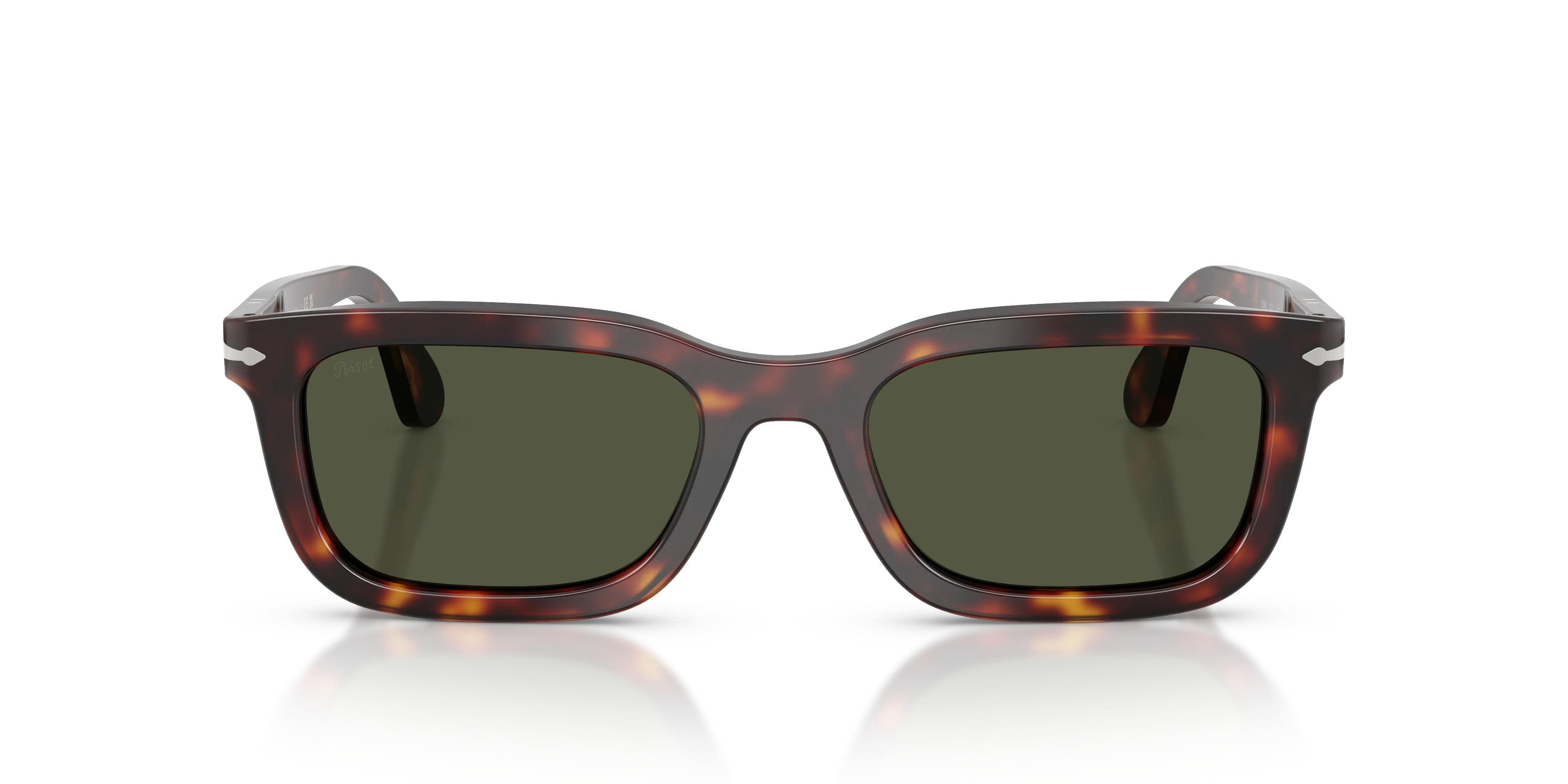 Persol PO3396S 24/31 Occhiali da sole Acetato Tartaruga Verde Squadrata Normale - immagine 3