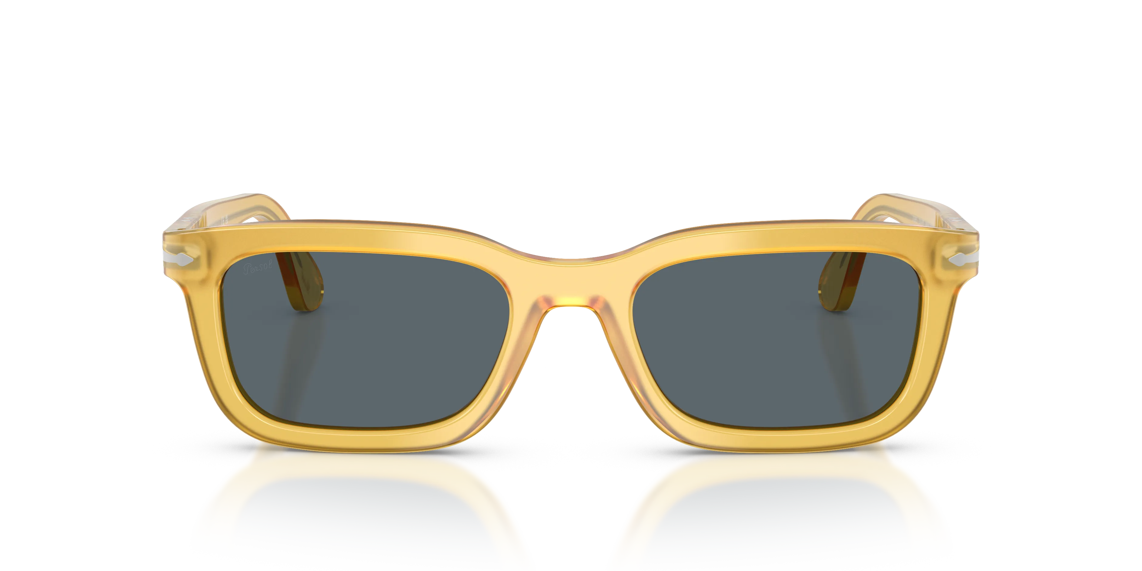 Persol PO3396S 204/R5 Occhiali da sole Acetato Giallo Blu Squadrata Normale - immagine 3