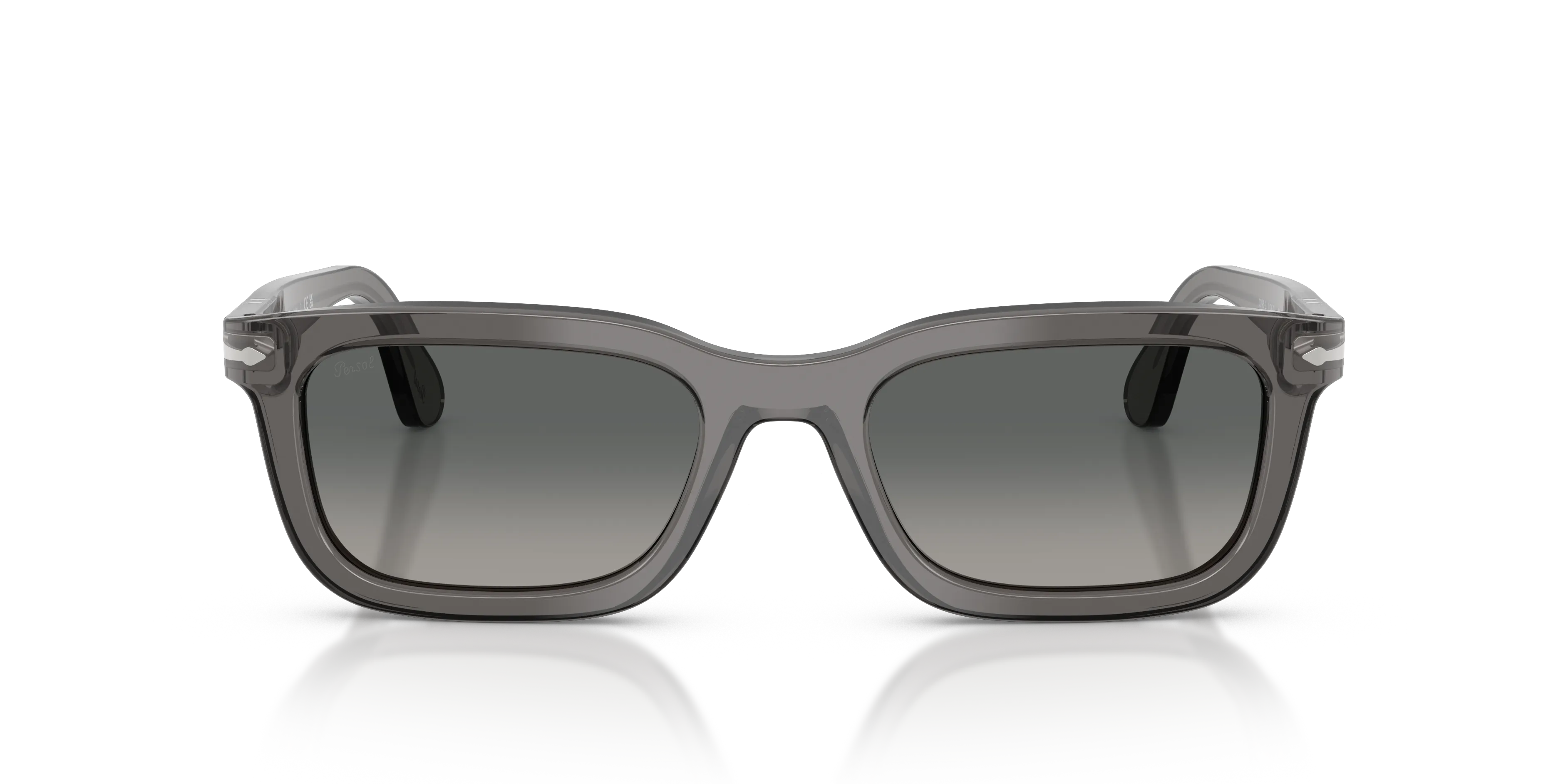 Persol PO3396S 119671 Occhiali da sole Acetato Grigio Grigio Squadrata Normale Sfumato - immagine 3