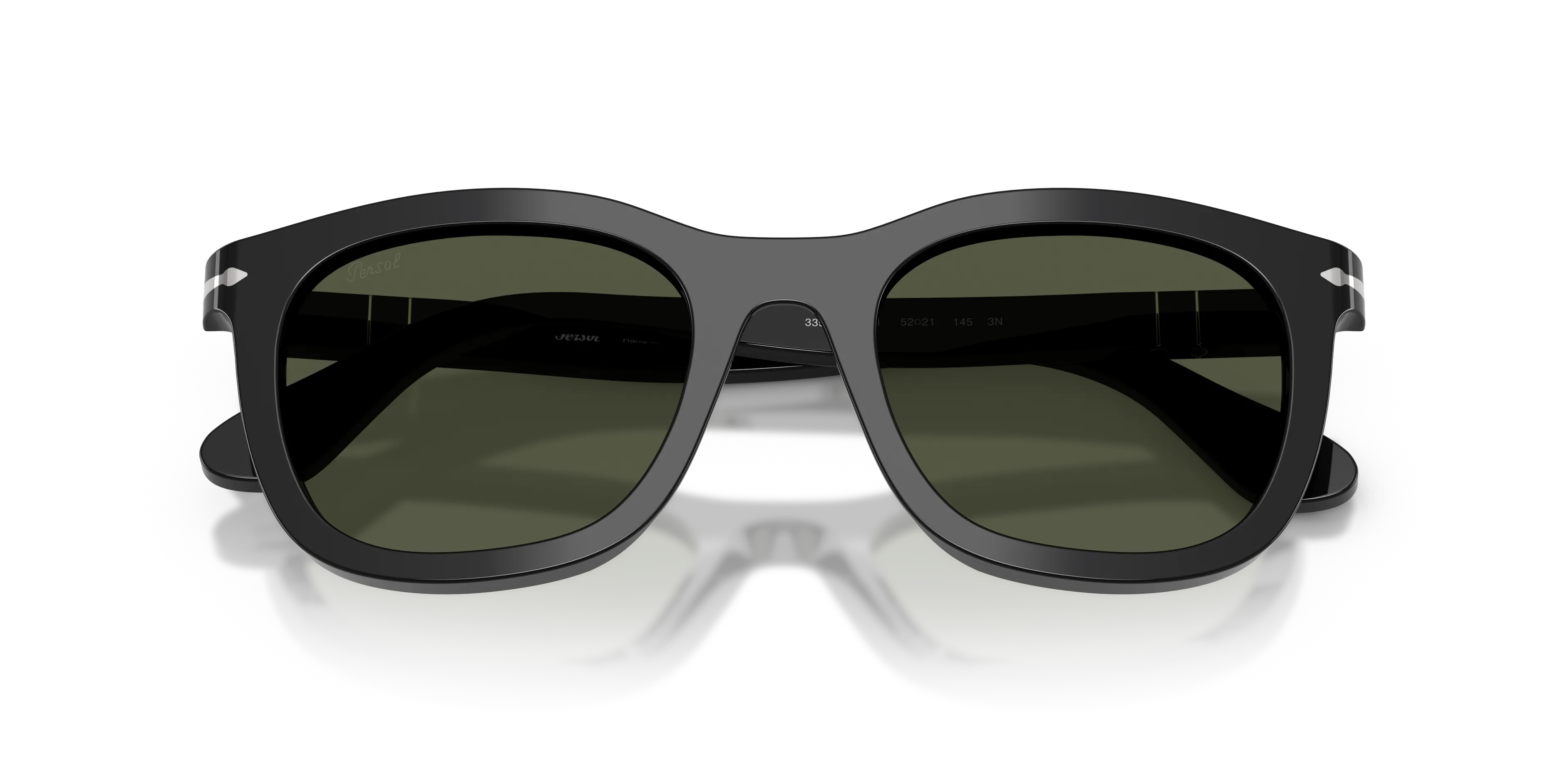 Persol PO3395S 95/31 Occhiali da sole Acetato Nero Verde Pantos Normale - immagine 2