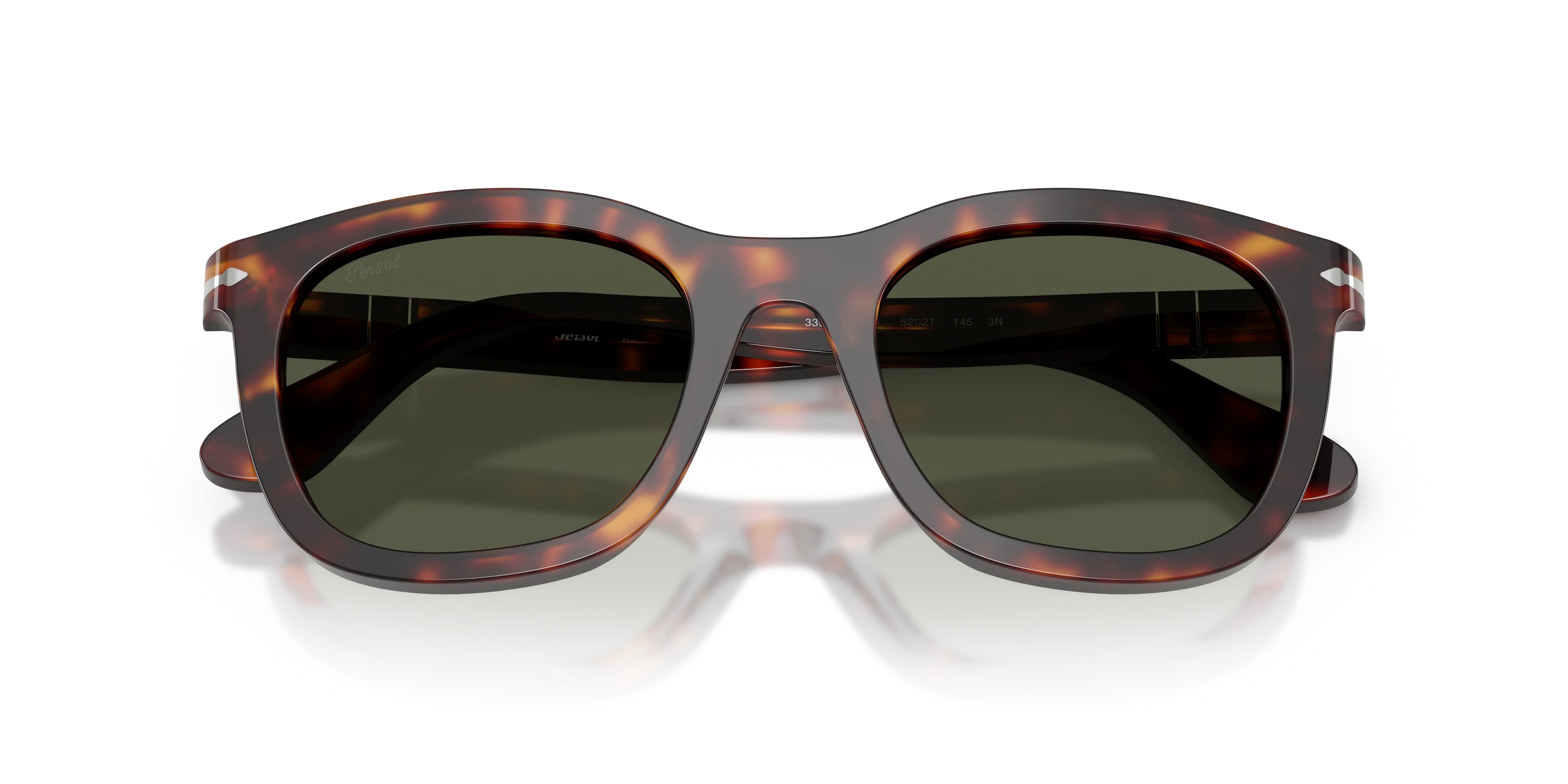 Persol PO3395S 24/31 Occhiali da sole Acetato Tartaruga Verde Pantos Normale - immagine 2