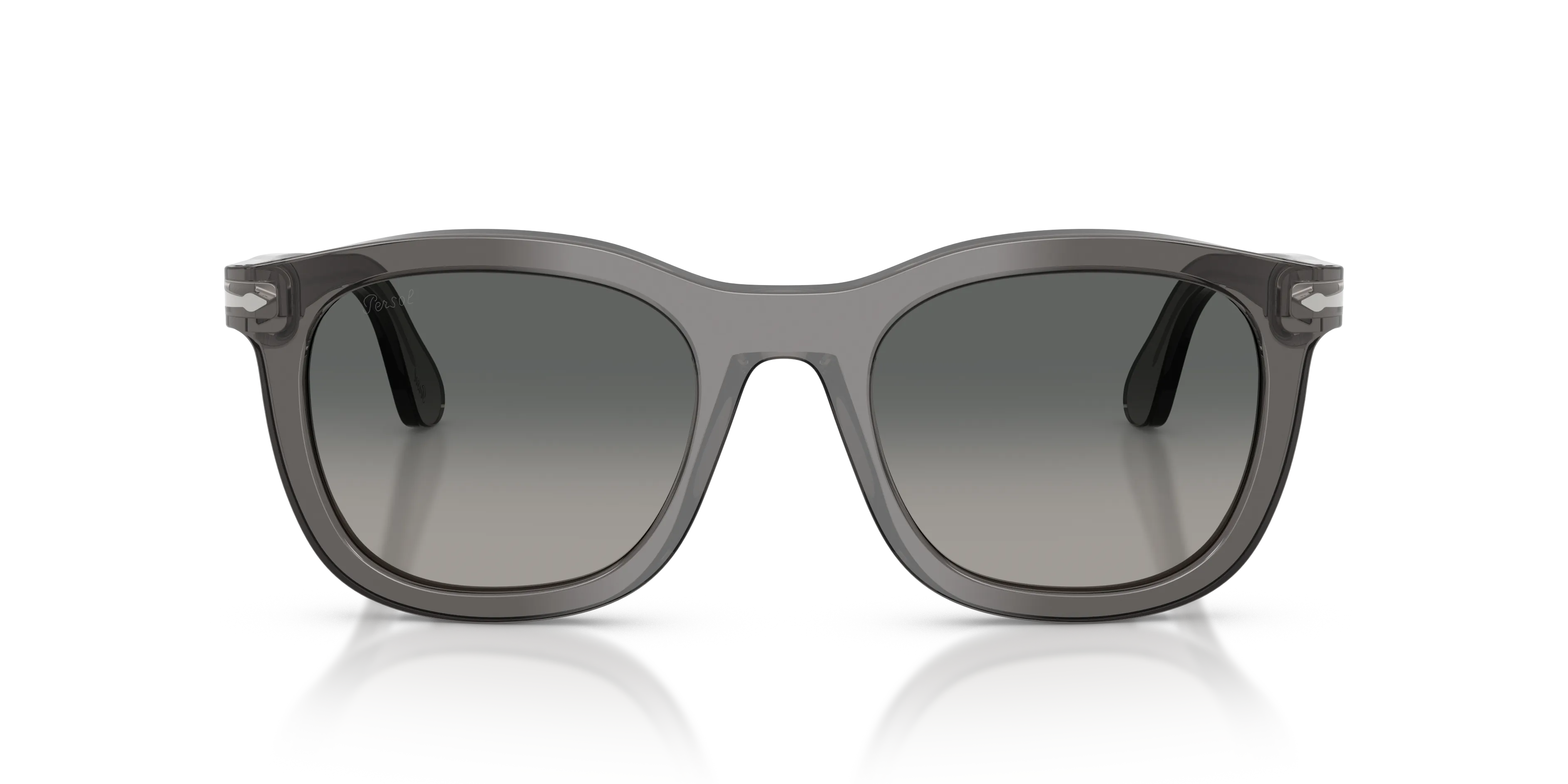 Persol PO3395S 119671 Occhiali da sole Acetato Grigio Grigio Pantos Normale Sfumato - immagine 3