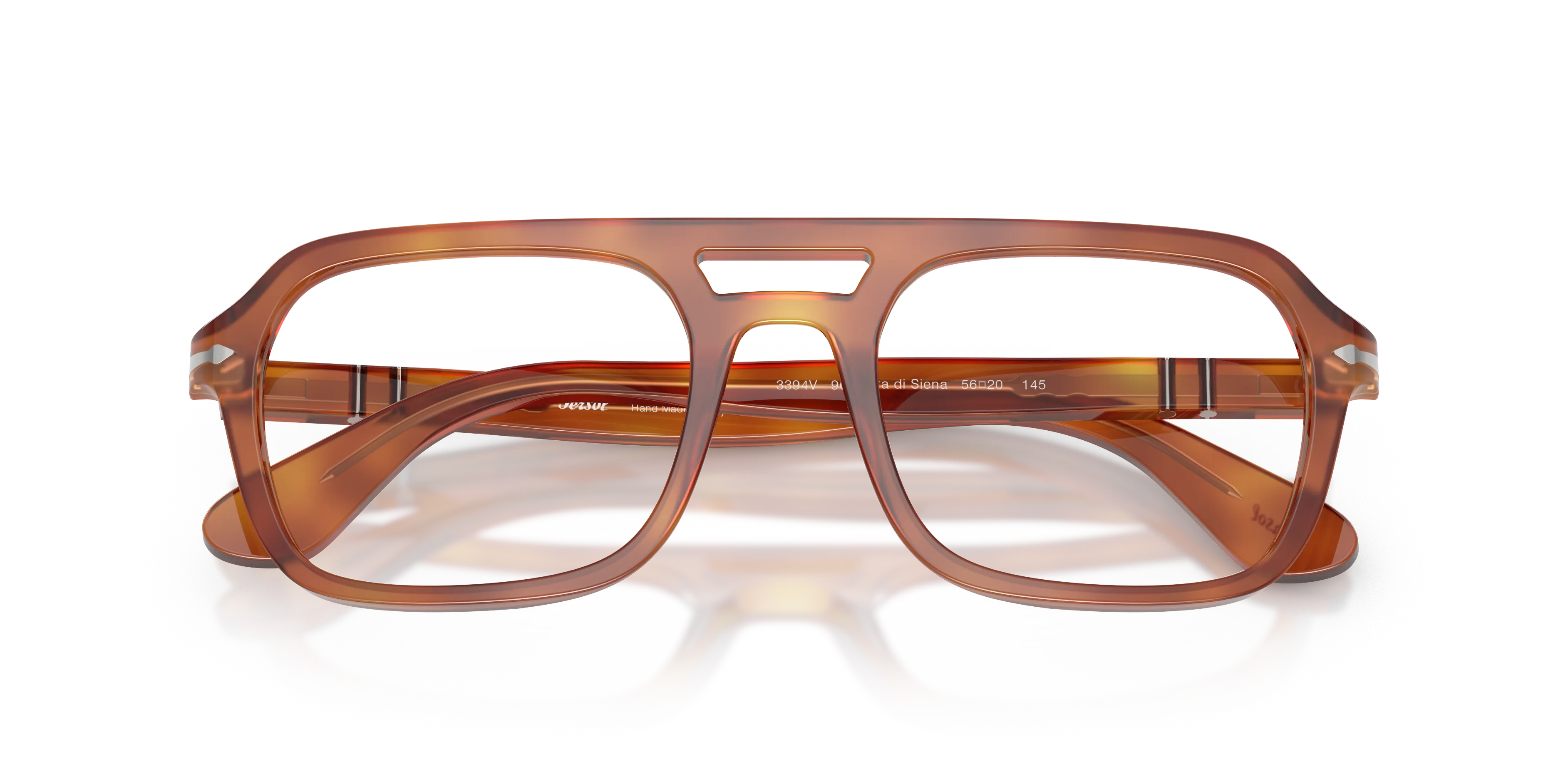 Persol PO3394V 96 Montature da vista Acetato Marrone Trasparente Squadrata Normale - immagine 2