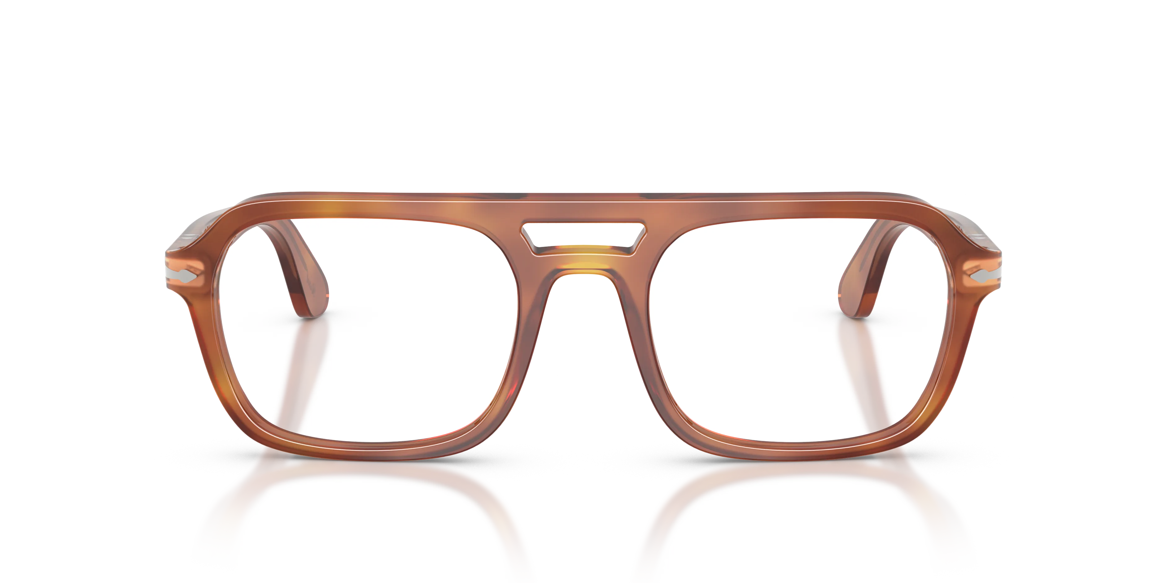 Persol PO3394V 96 Montature da vista Acetato Marrone Trasparente Squadrata Normale - immagine 3
