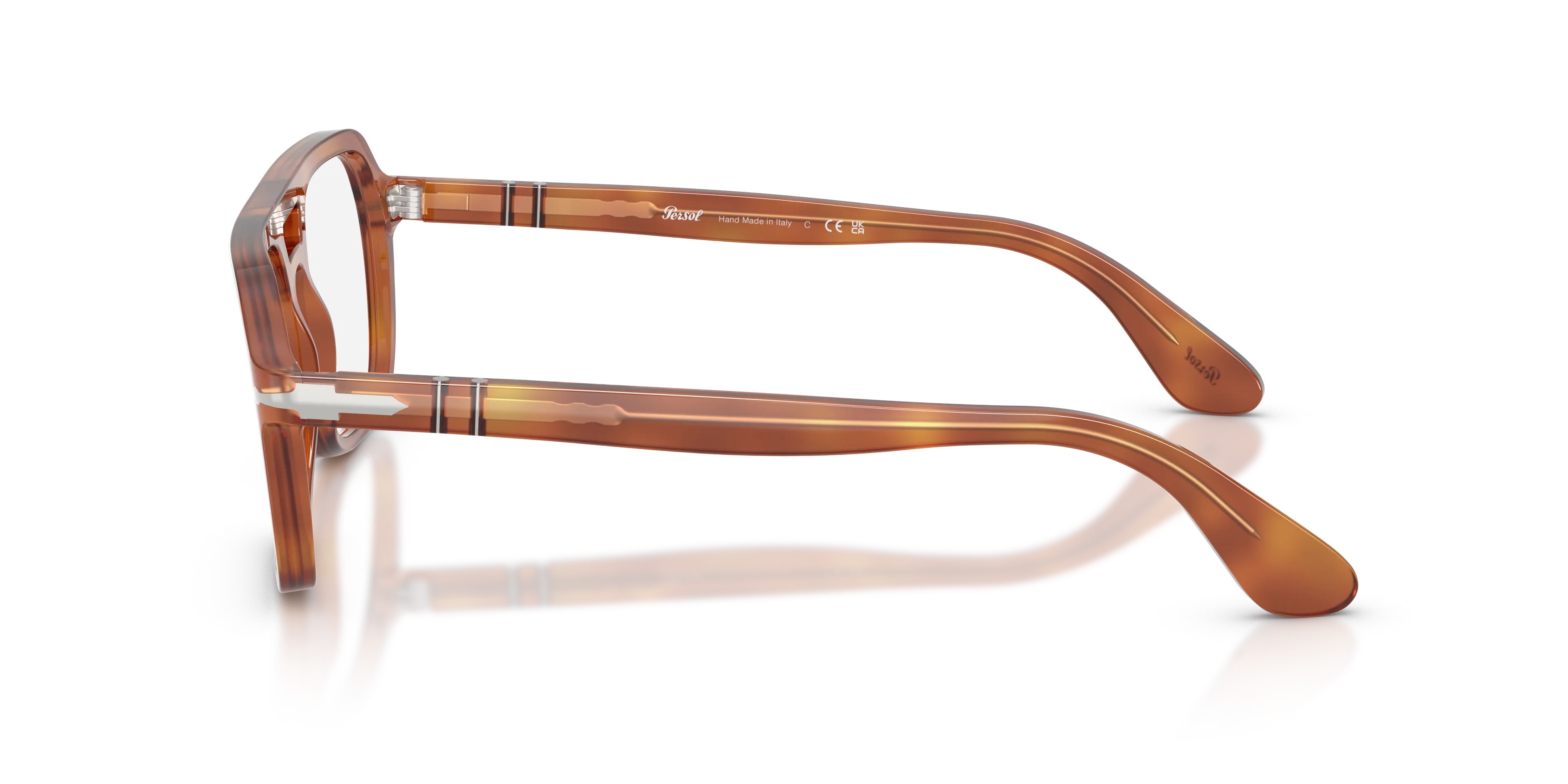 Persol PO3394V 96 Montature da vista Acetato Marrone Trasparente Squadrata Normale - immagine 4