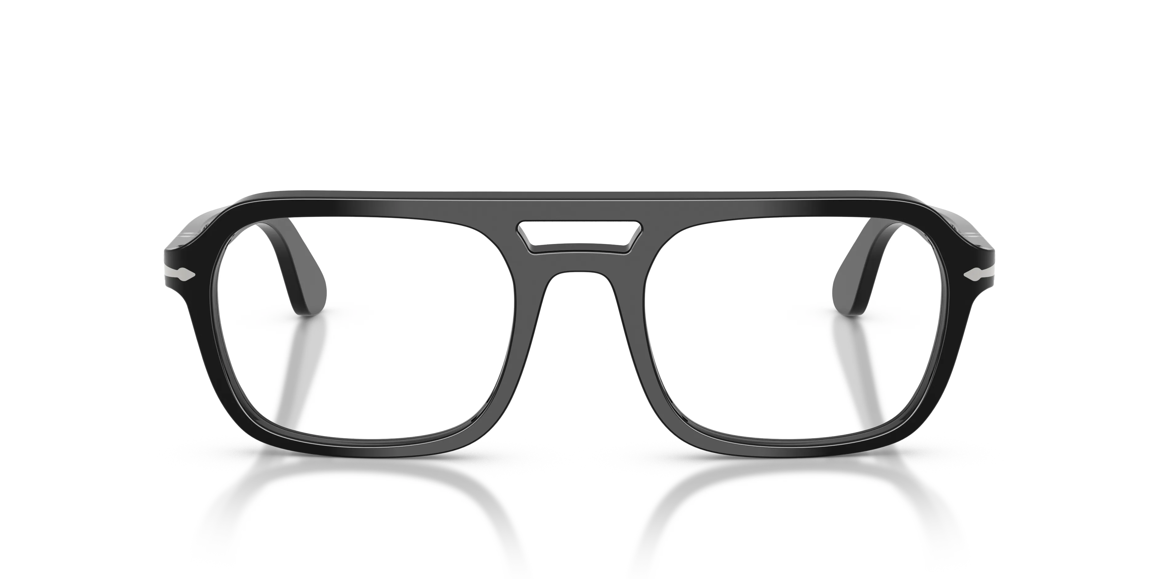 Persol PO3394V 95 Montature da vista Acetato Nero Trasparente Squadrata Normale - immagine 3