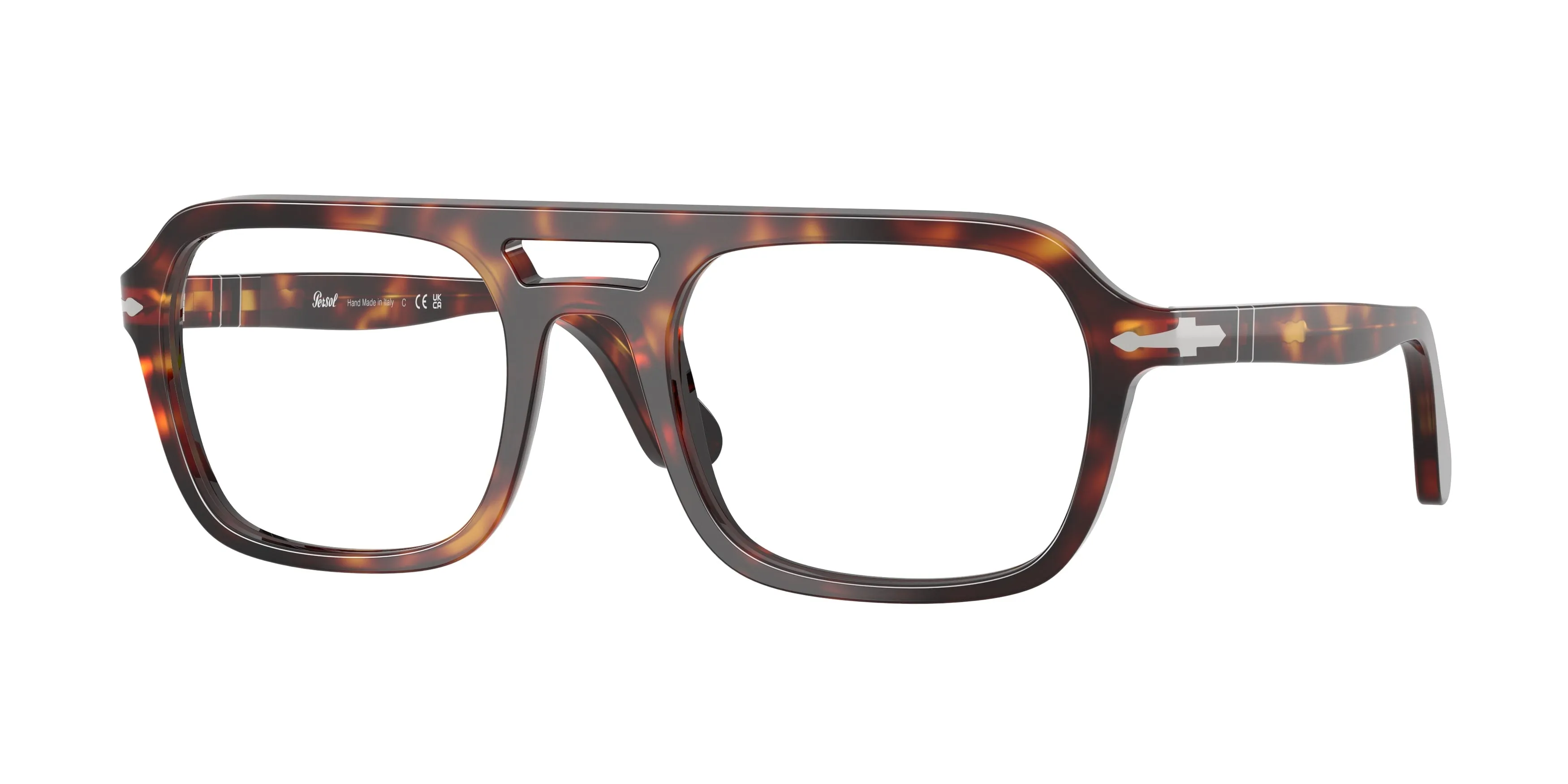 Persol PO3394V 24 Montature da vista Acetato Tartaruga Trasparente Squadrata Normale - immagine 1