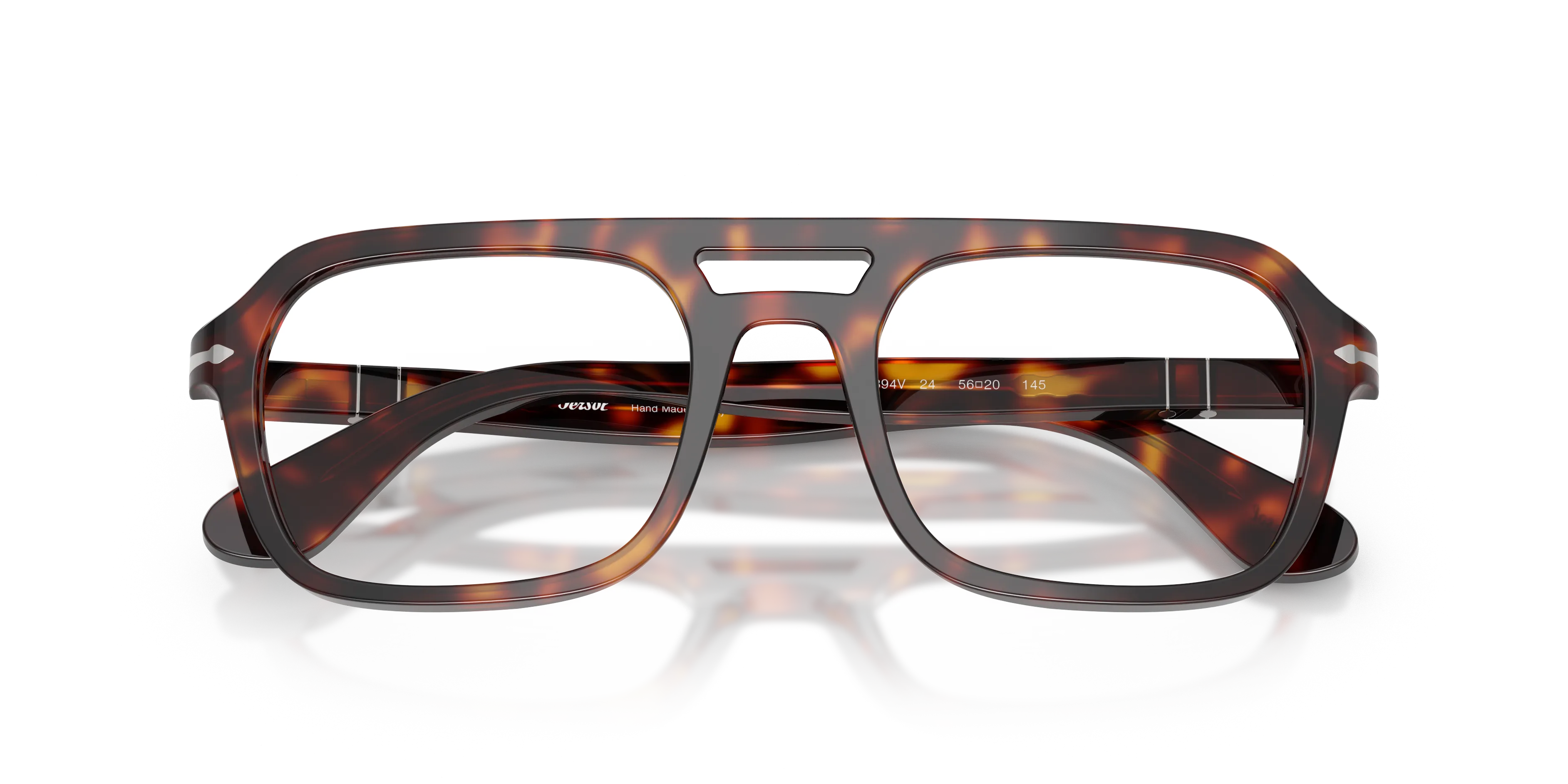 Persol PO3394V 24 Montature da vista Acetato Tartaruga Trasparente Squadrata Normale - immagine 2