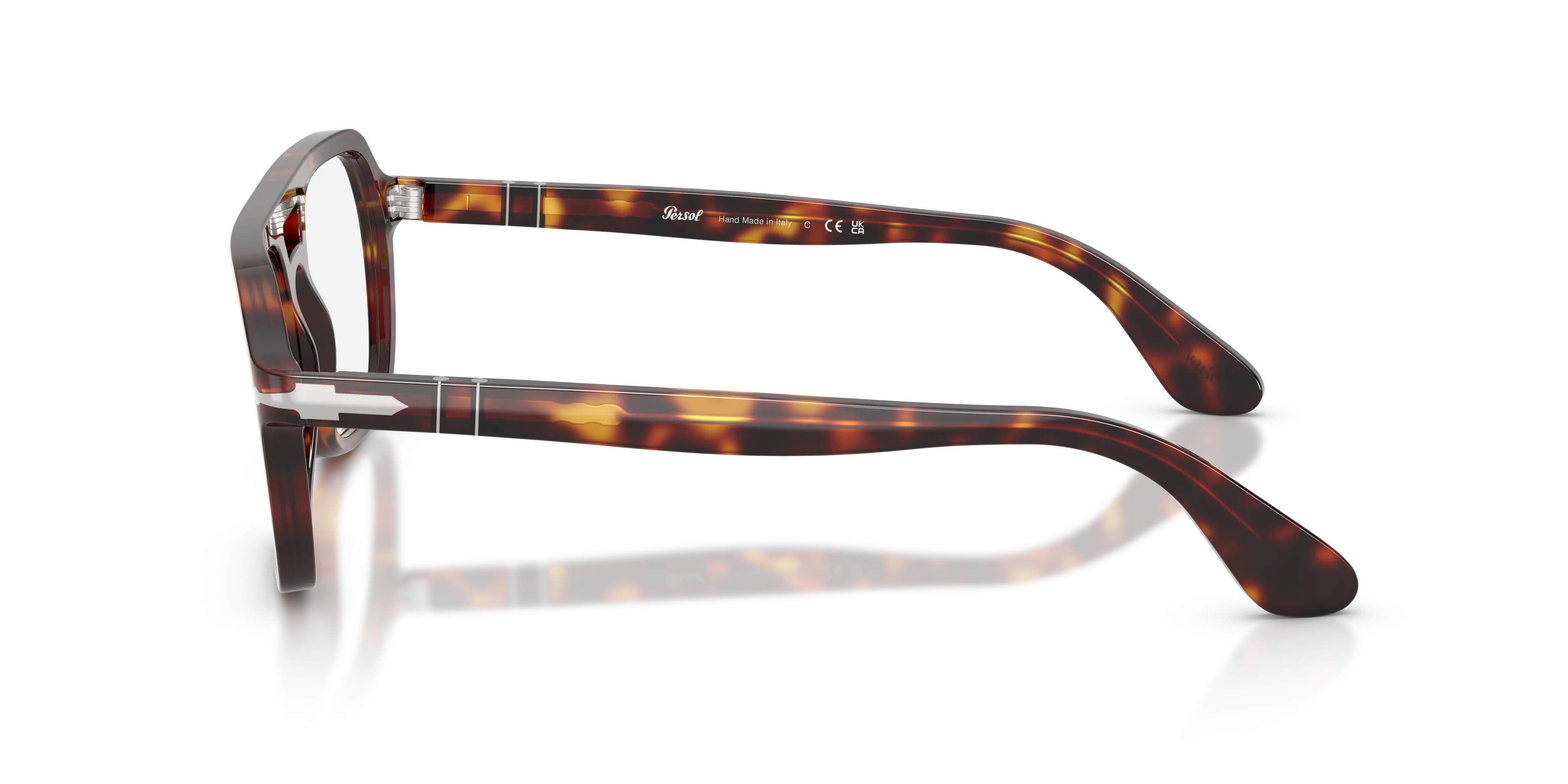 Persol PO3394V 24 Montature da vista Acetato Tartaruga Trasparente Squadrata Normale - immagine 4