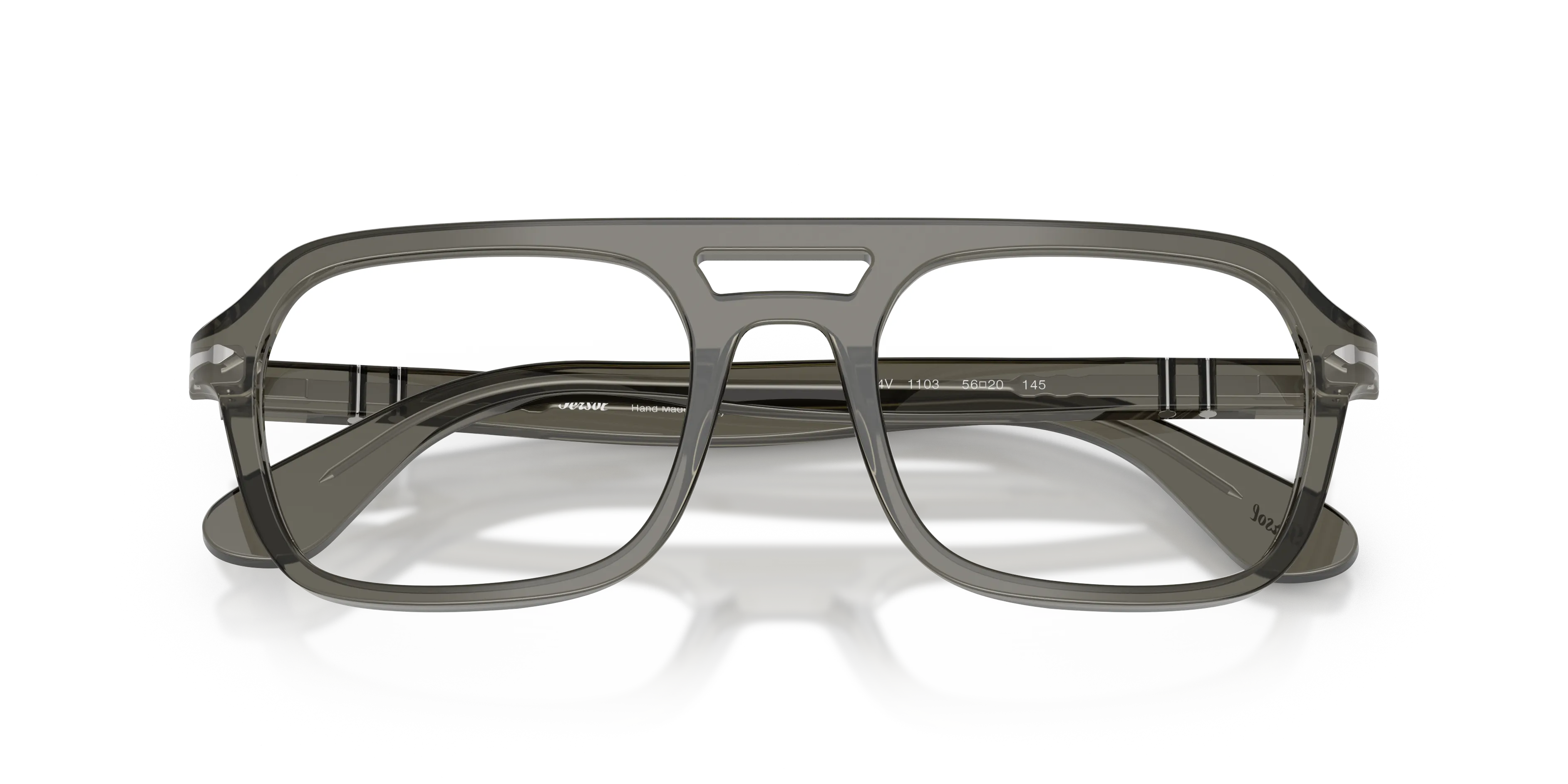 Persol PO3394V 1103 Montature da vista Acetato Grigio Trasparente Squadrata Normale - immagine 2