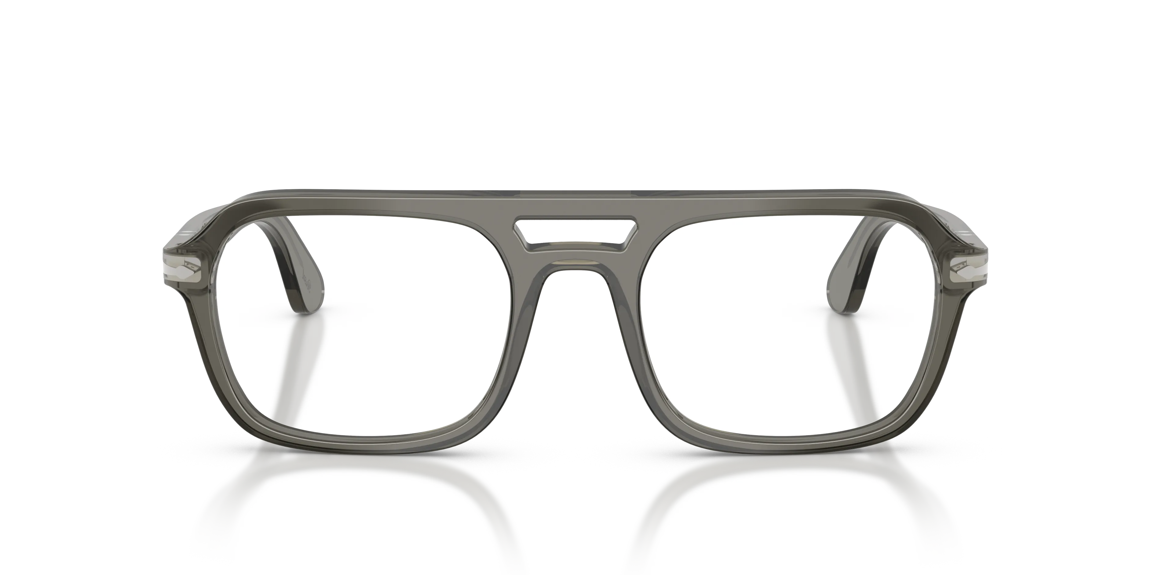 Persol PO3394V 1103 Montature da vista Acetato Grigio Trasparente Squadrata Normale - immagine 3