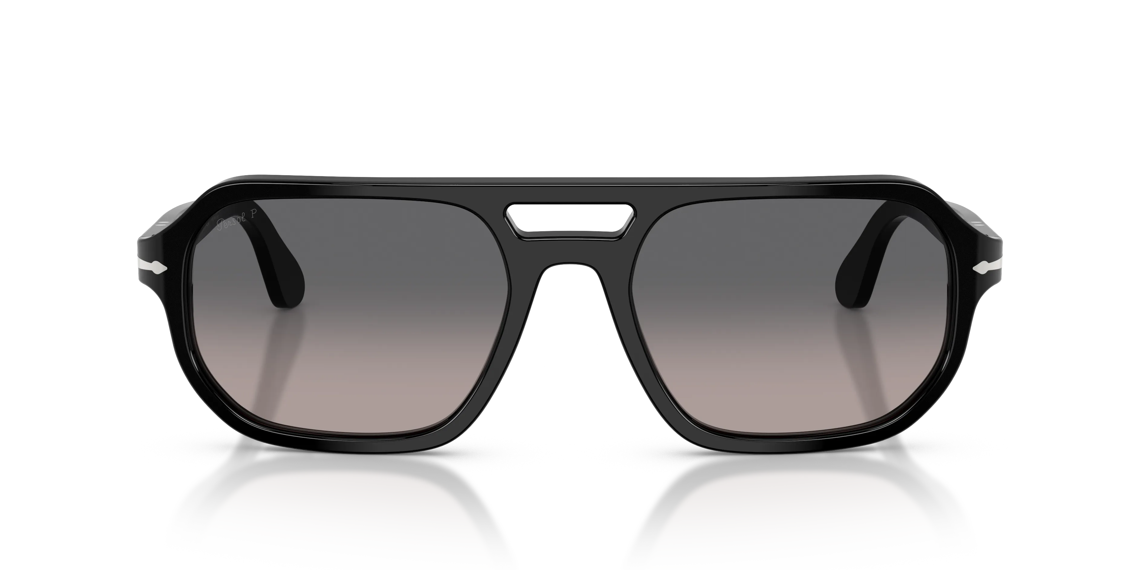 Persol PO3393S GUIDO 95/M3 Occhiali da sole Acetato Nero Grigio Pillow Polarizzata Sfumato - immagine 3