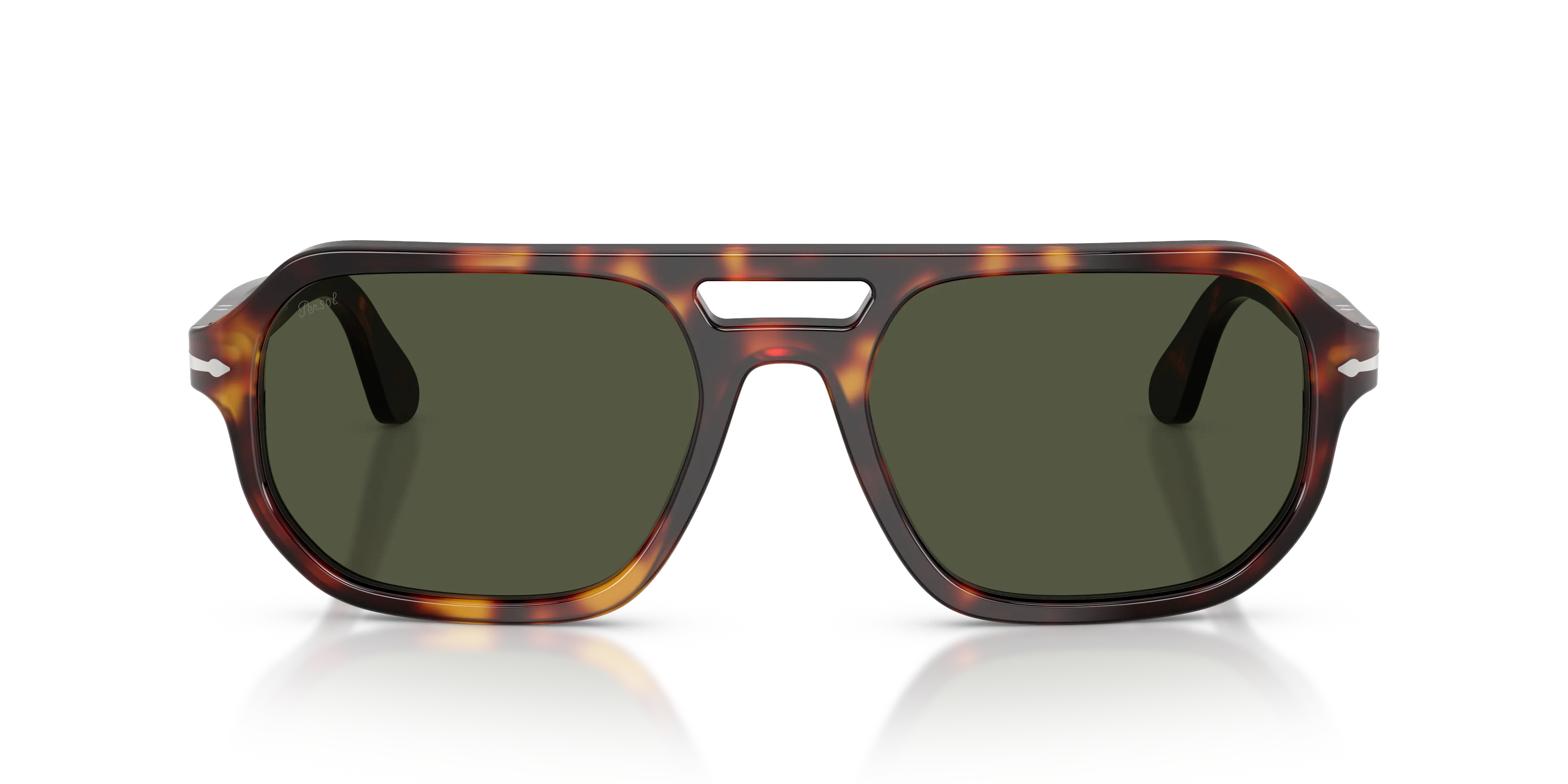 Persol PO3393S GUIDO 24/31 Occhiali da sole Acetato Tartaruga Verde Pillow Normale - immagine 3