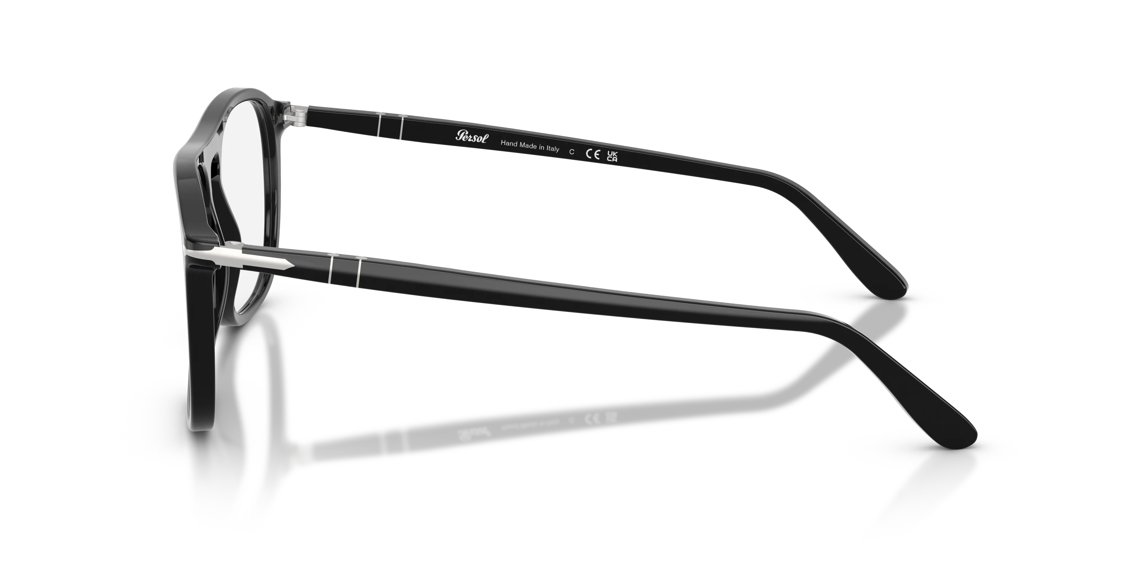 Persol PO3392V 95 Montature da vista Acetato Nero Trasparente Squadrata Normale - immagine 4