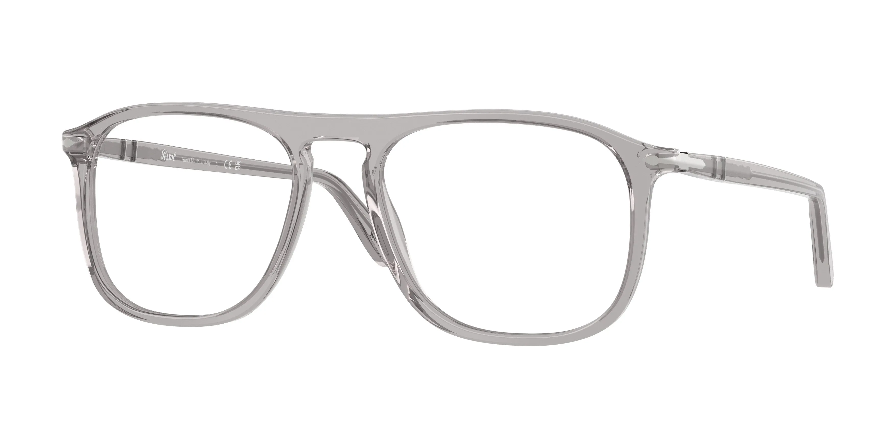 Persol PO3392V 309 Montature da vista Acetato Grigio Trasparente Squadrata Normale - immagine 1