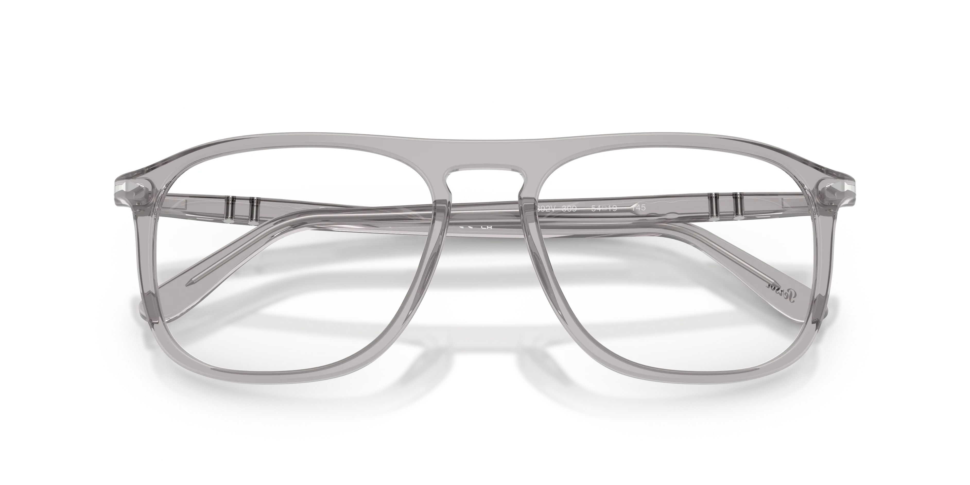 Persol PO3392V 309 Montature da vista Acetato Grigio Trasparente Squadrata Normale - immagine 2