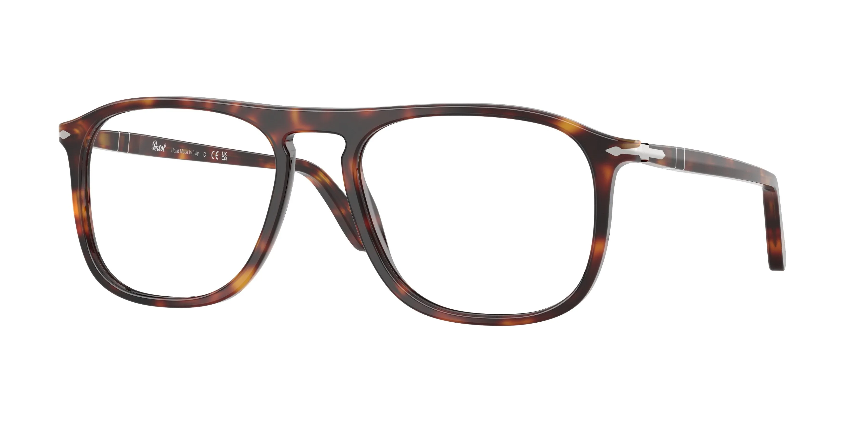 Persol PO3392V 24 Montature da vista Acetato Tartaruga Trasparente Squadrata Normale - immagine 1