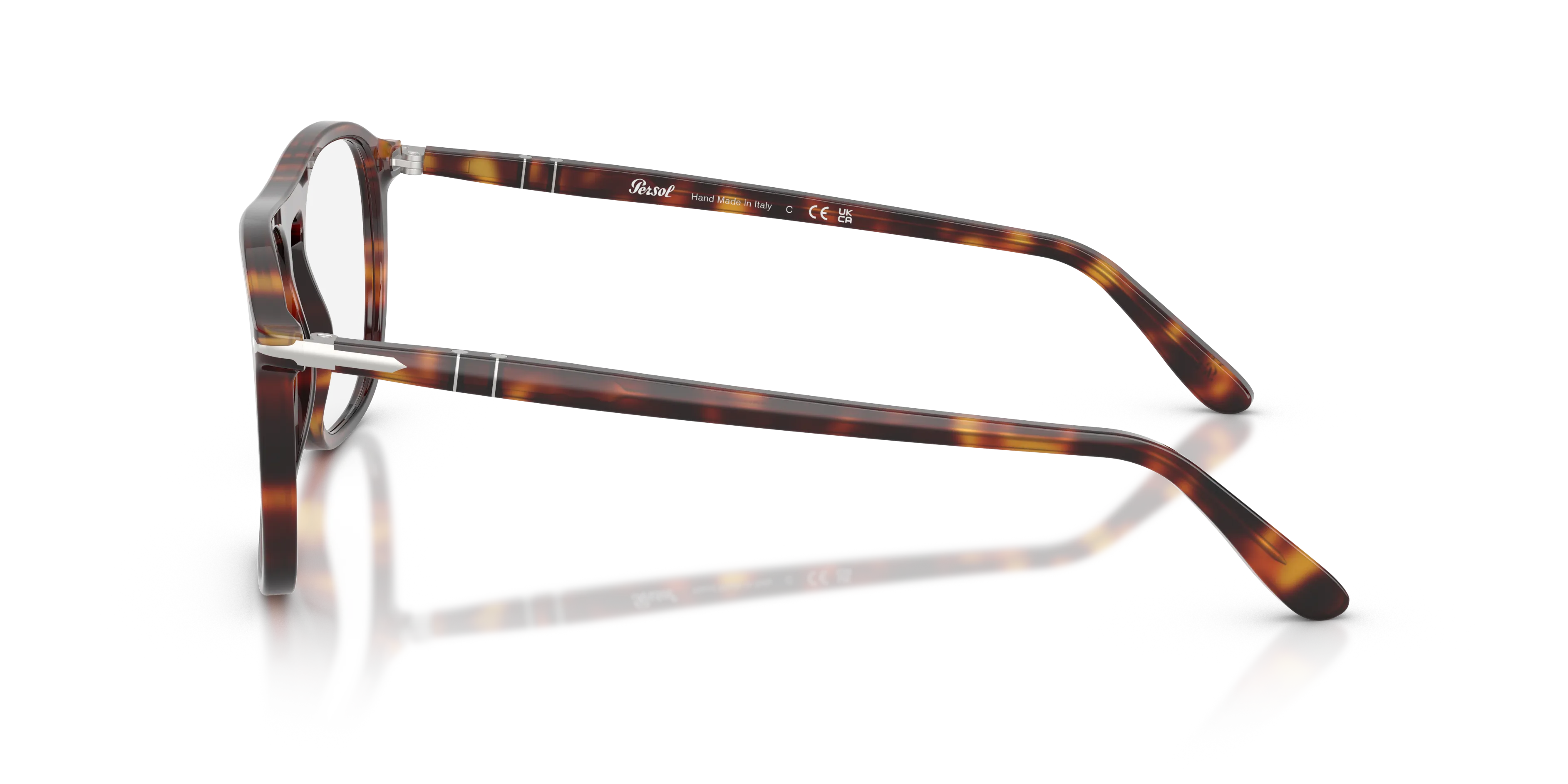 Persol PO3392V 24 Montature da vista Acetato Tartaruga Trasparente Squadrata Normale - immagine 4