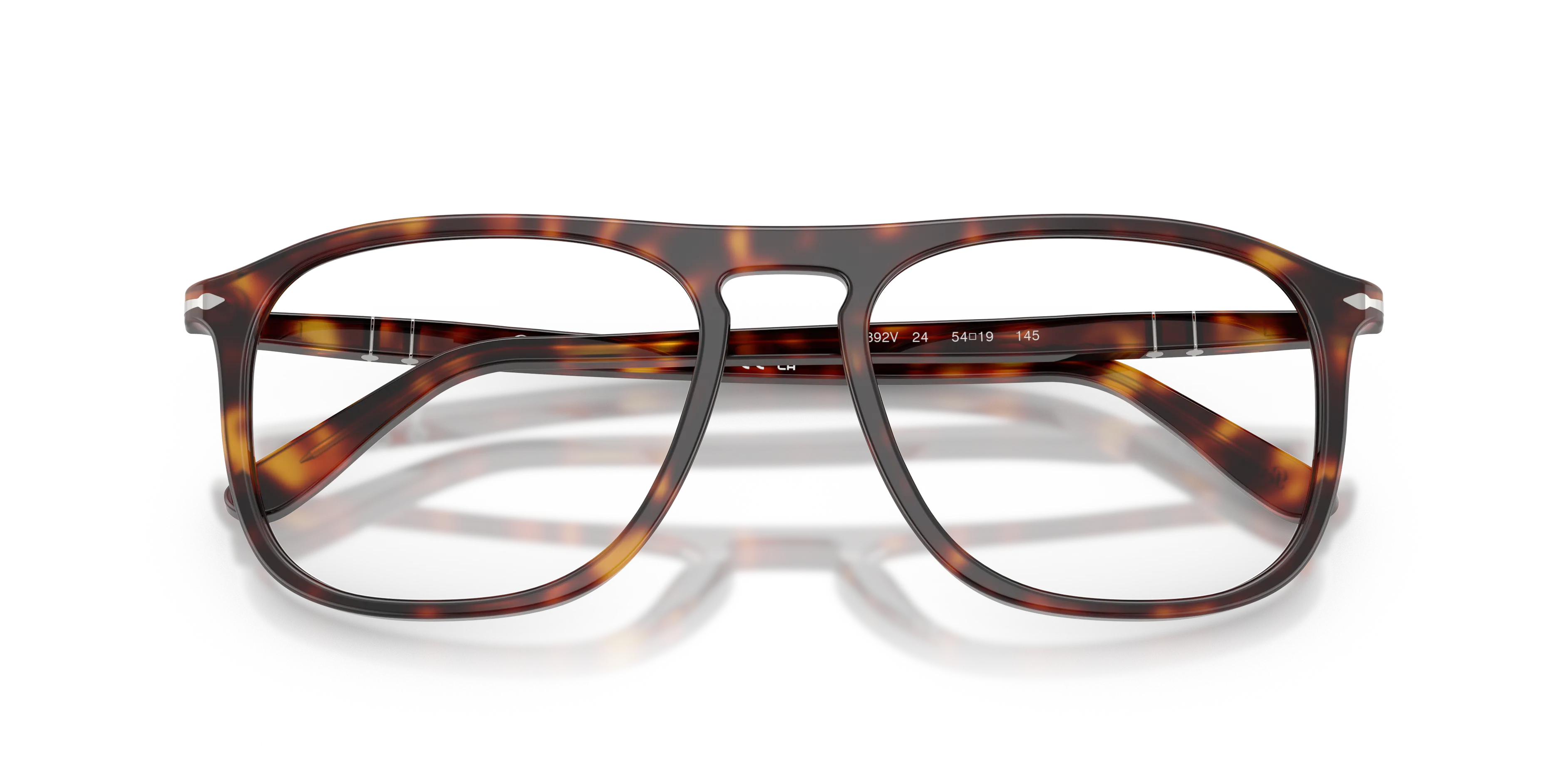 Persol PO3392V 24 Montature da vista Acetato Tartaruga Trasparente Squadrata Normale - immagine 2