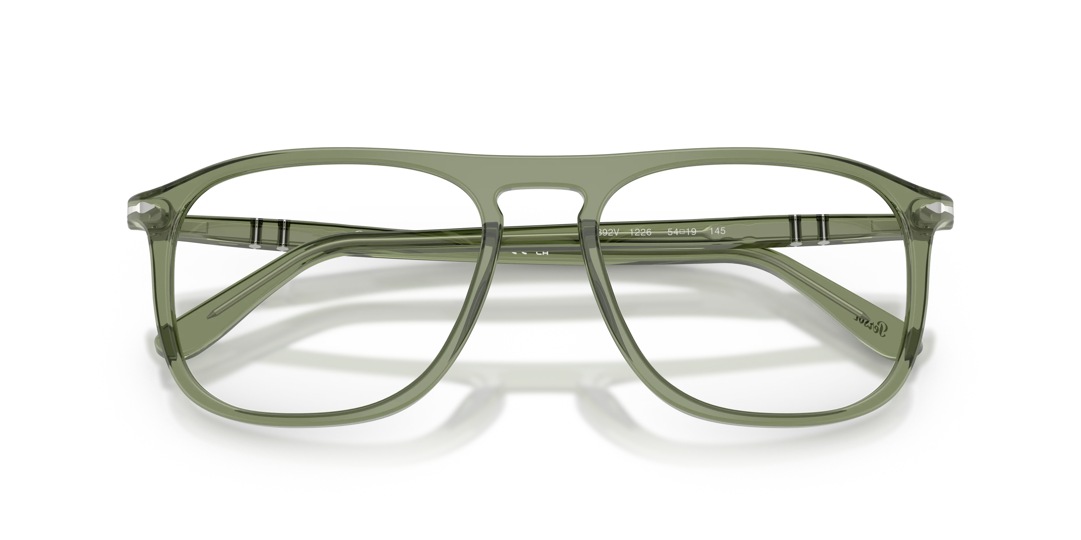 Persol PO3392V 1226 Montature da vista Acetato Verde Trasparente Squadrata Normale - immagine 2