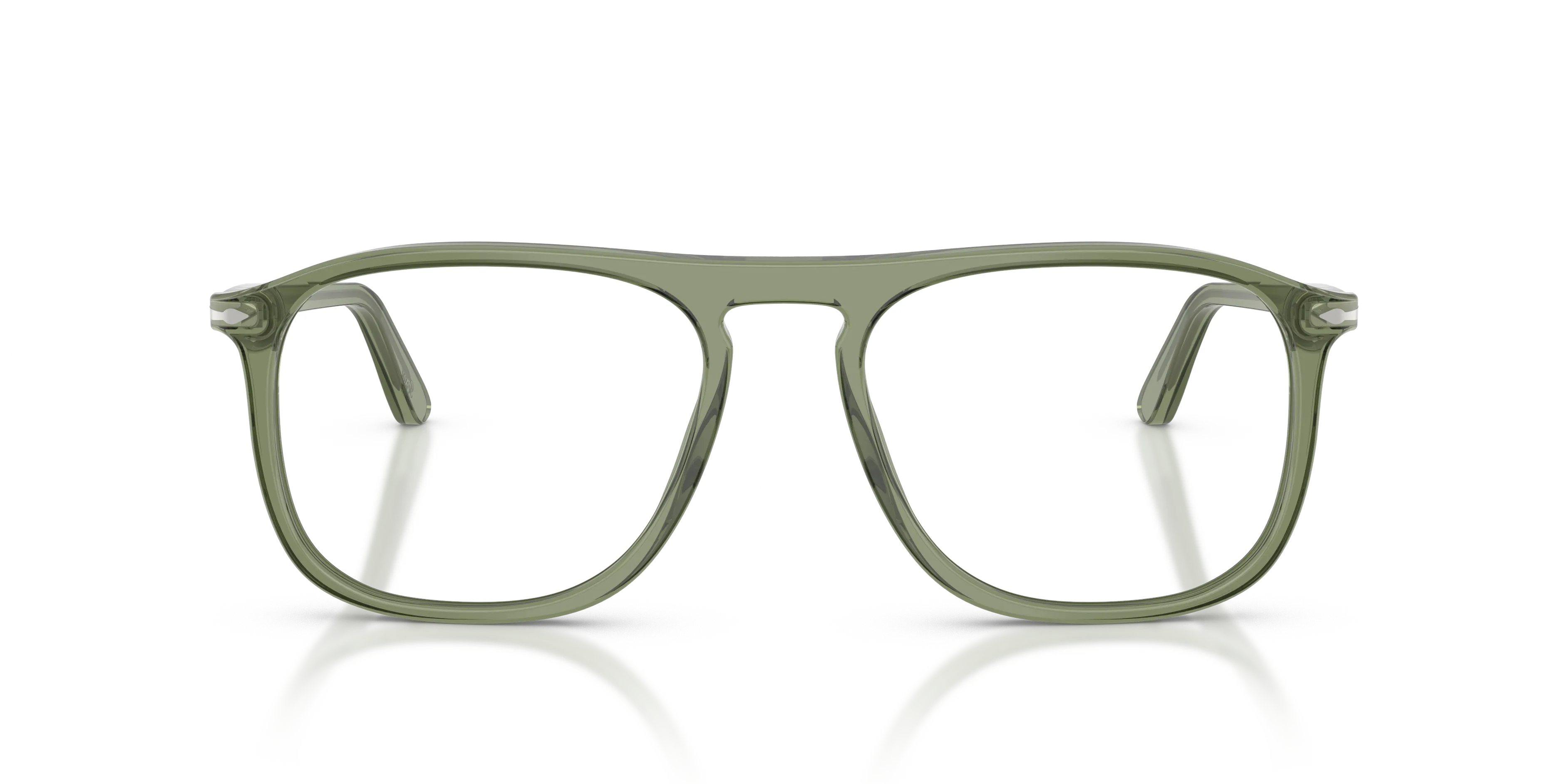 Persol PO3392V 1226 Montature da vista Acetato Verde Trasparente Squadrata Normale - immagine 3