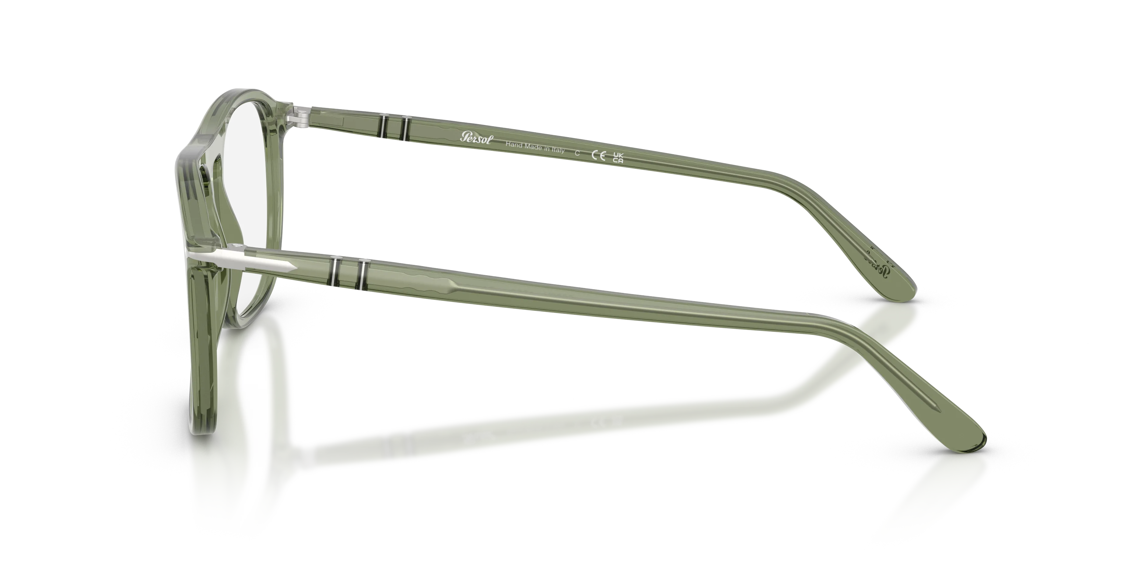 Persol PO3392V 1226 Montature da vista Acetato Verde Trasparente Squadrata Normale - immagine 4